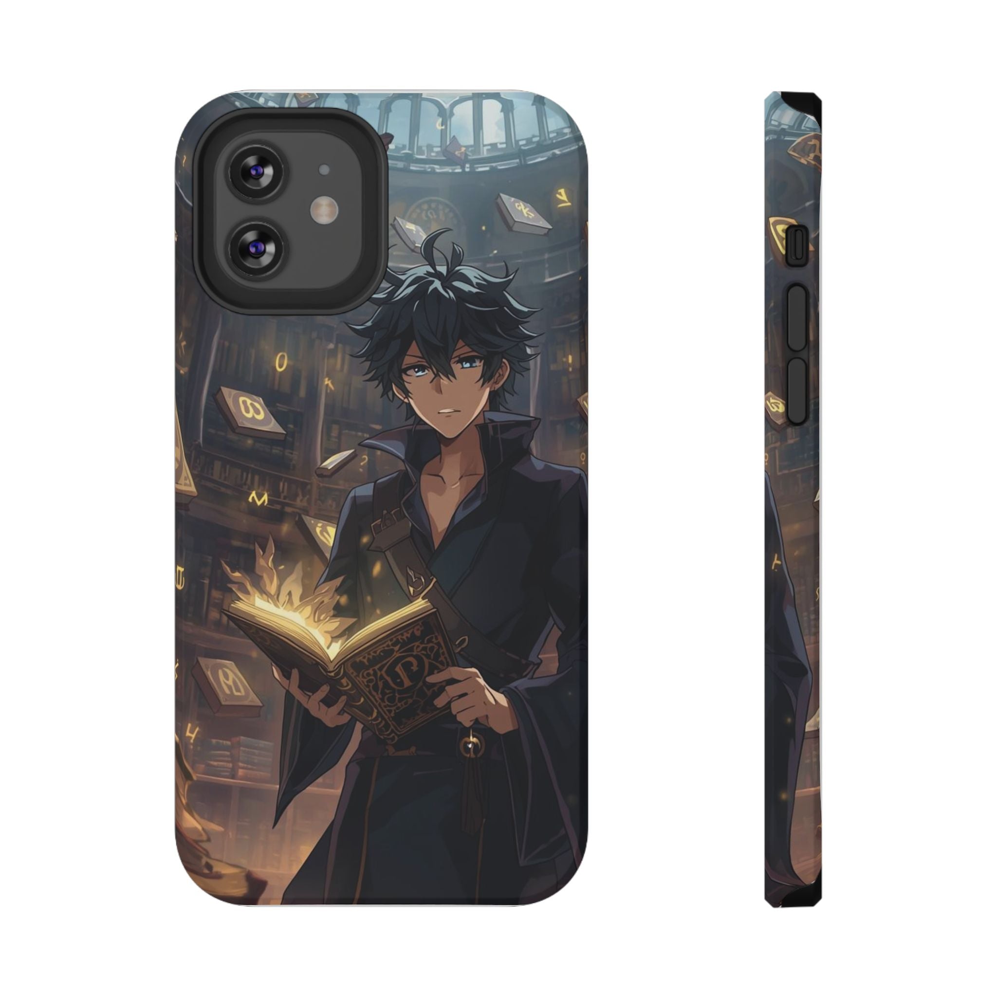 Vi-Anime Mystic Scholar Phone Case — Anime Magic Book Impact-Resistant Case