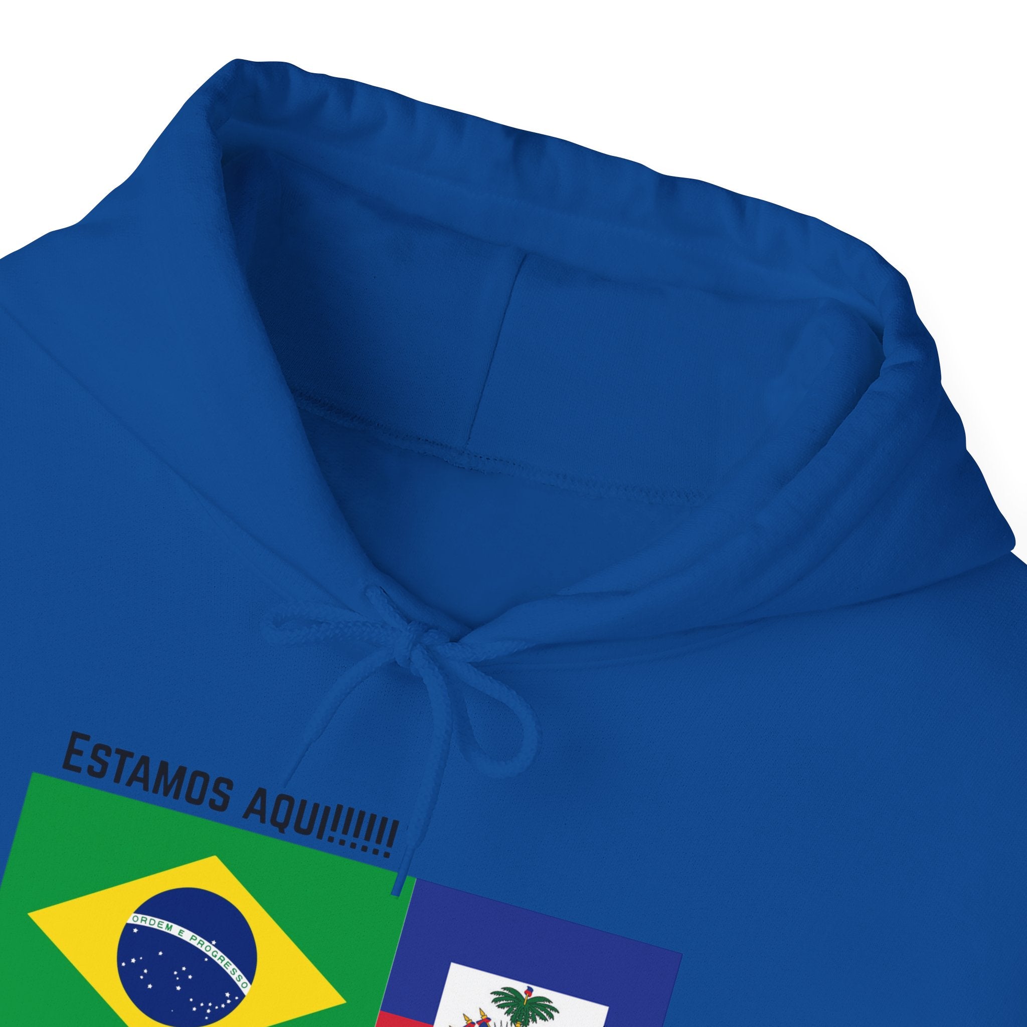 Vi-Hoodie Haiti Brazil Flag Hoodie — "Estamos Aqui!!! Nou La!!!!!"