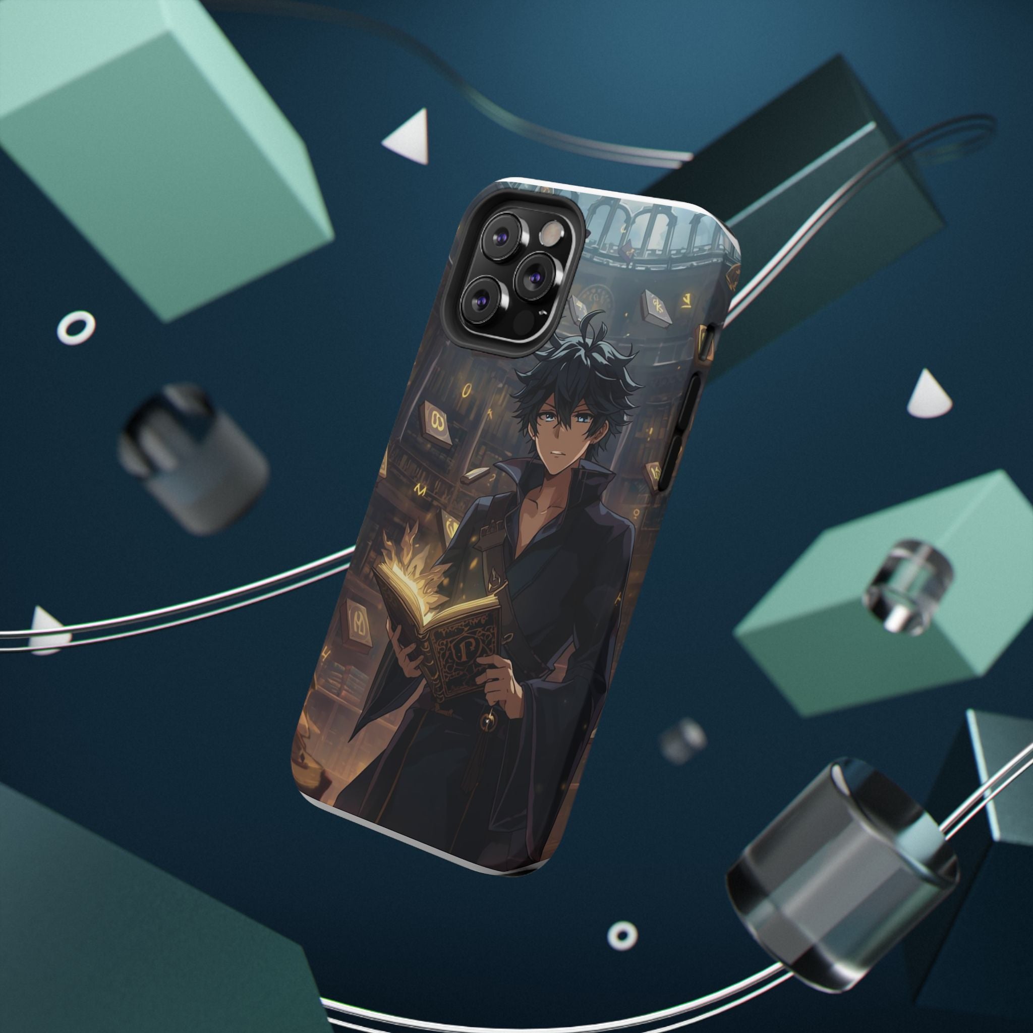 Vi-Anime Mystic Scholar Phone Case — Anime Magic Book Impact-Resistant Case