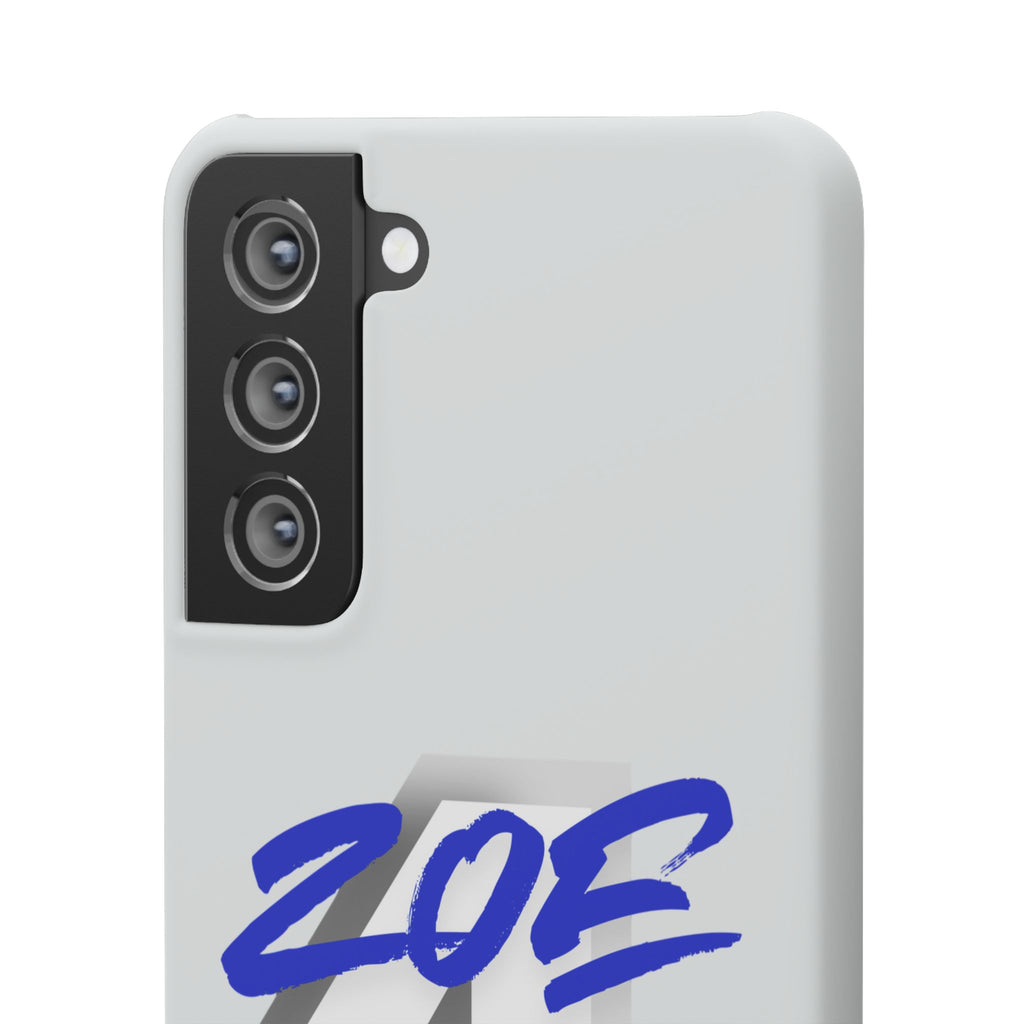 Zoe Life Phone Case - Bold Script Number 4 Snap Case