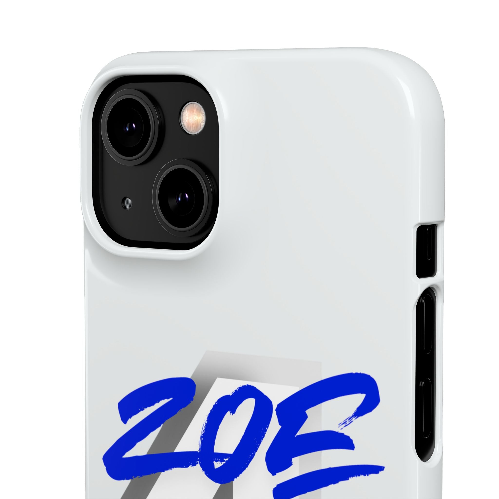 Zoe Life Phone Case - Bold Script Number 4 Snap Case