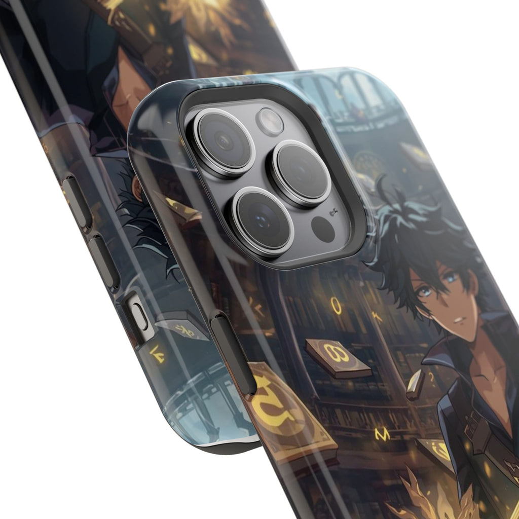 Vi-Anime Mystic Scholar Phone Case — Anime Magic Book Impact-Resistant Case