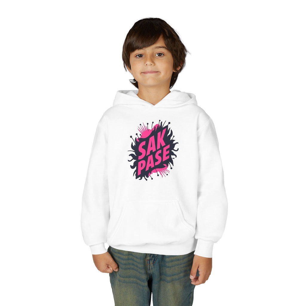 Little Vi Vi-Hoodie — Pink “SAK PASE” Creole Splash Graphic