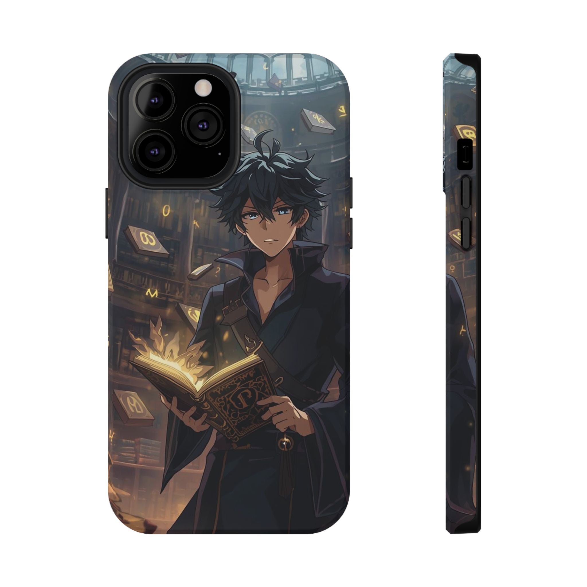 Vi-Anime Mystic Scholar Phone Case — Anime Magic Book Impact-Resistant Case