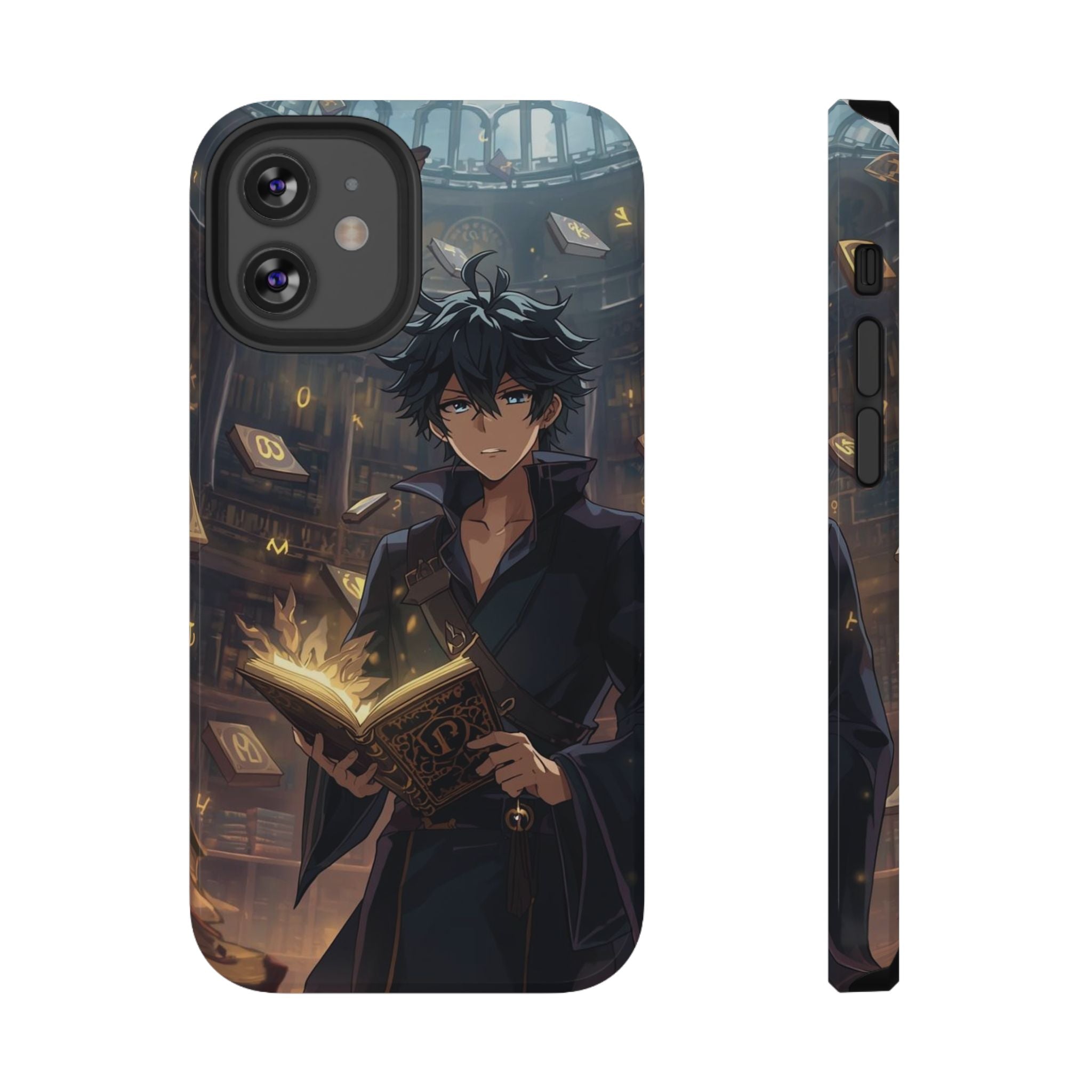 Vi-Anime Mystic Scholar Phone Case — Anime Magic Book Impact-Resistant Case