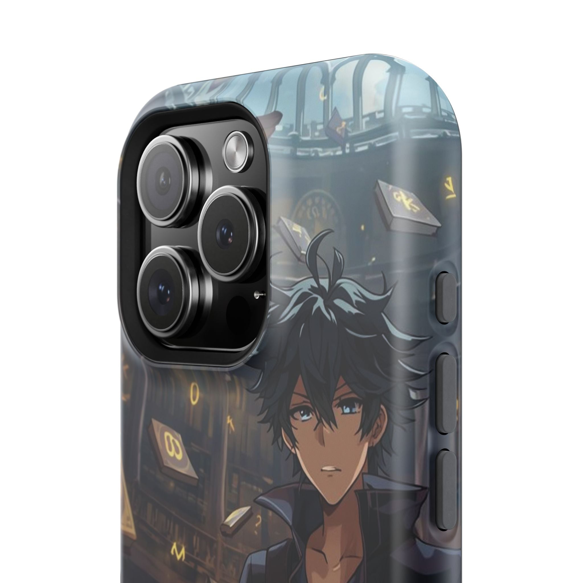 Vi-Anime Mystic Scholar Phone Case — Anime Magic Book Impact-Resistant Case