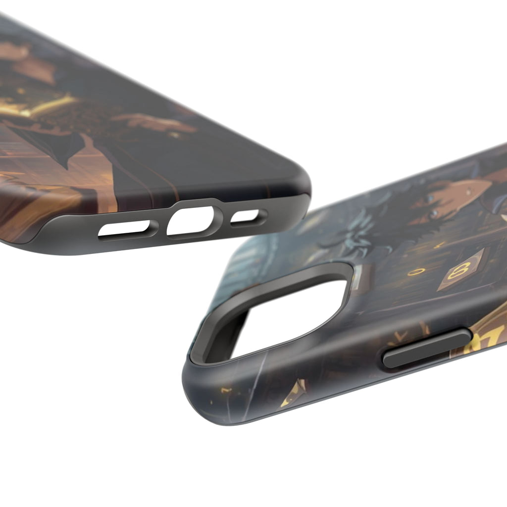 Vi-Anime Mystic Scholar Phone Case — Anime Magic Book Impact-Resistant Case