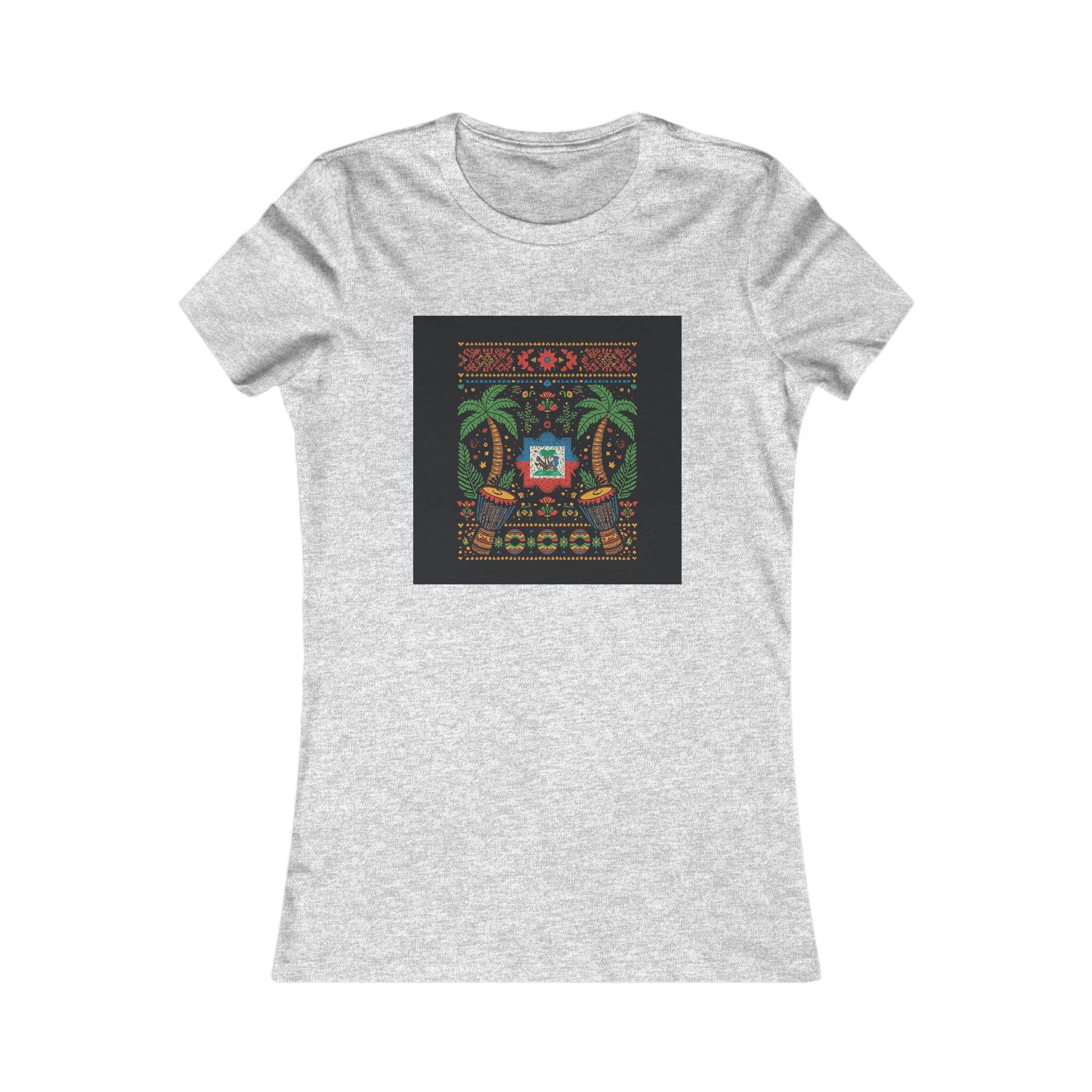 Womens Vi-Top — Colorful Folk Art Floral