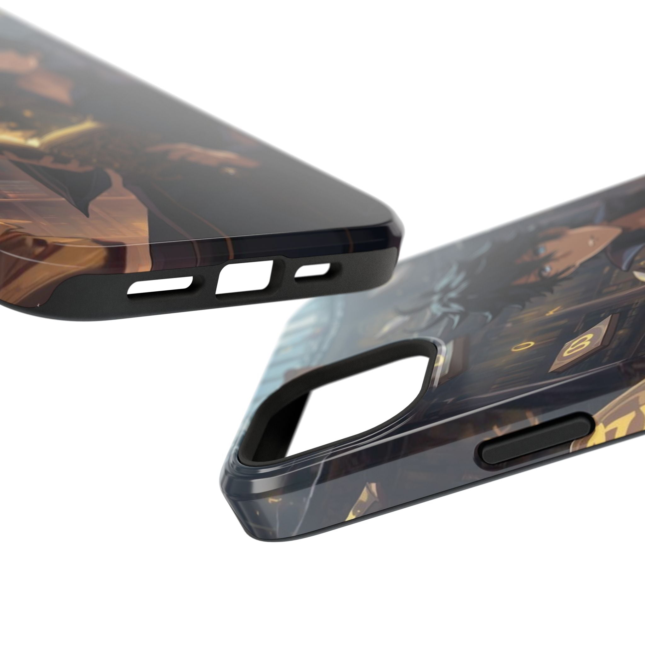 Vi-Anime Mystic Scholar Phone Case — Anime Magic Book Impact-Resistant Case