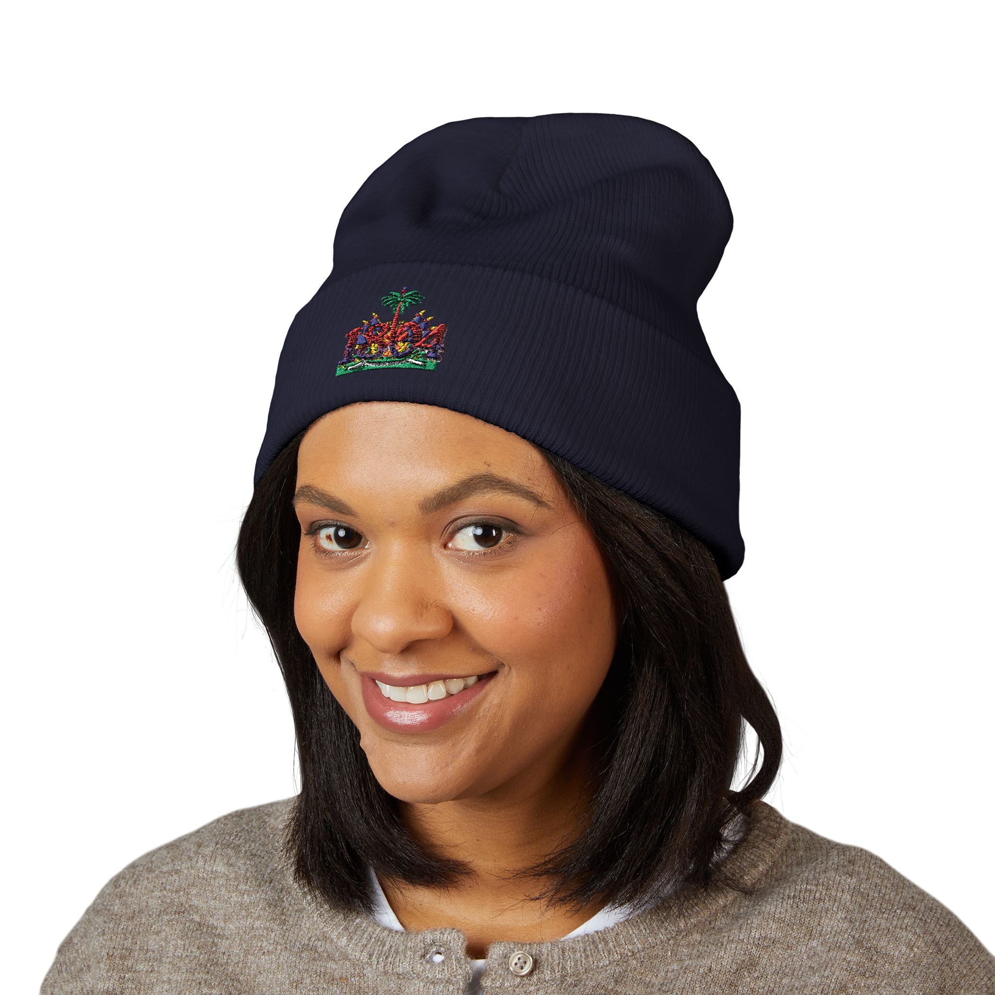 Vi-Cap Embroidered beanie - 1804 Haitian heritage