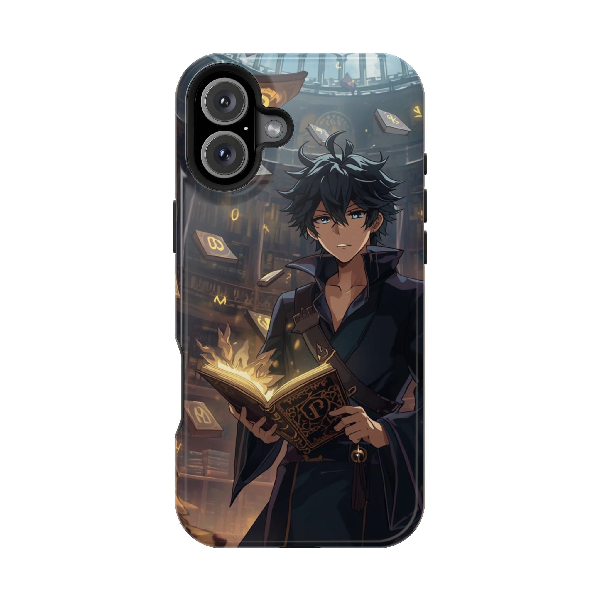 Vi-Anime Mystic Scholar Phone Case — Anime Magic Book Impact-Resistant Case