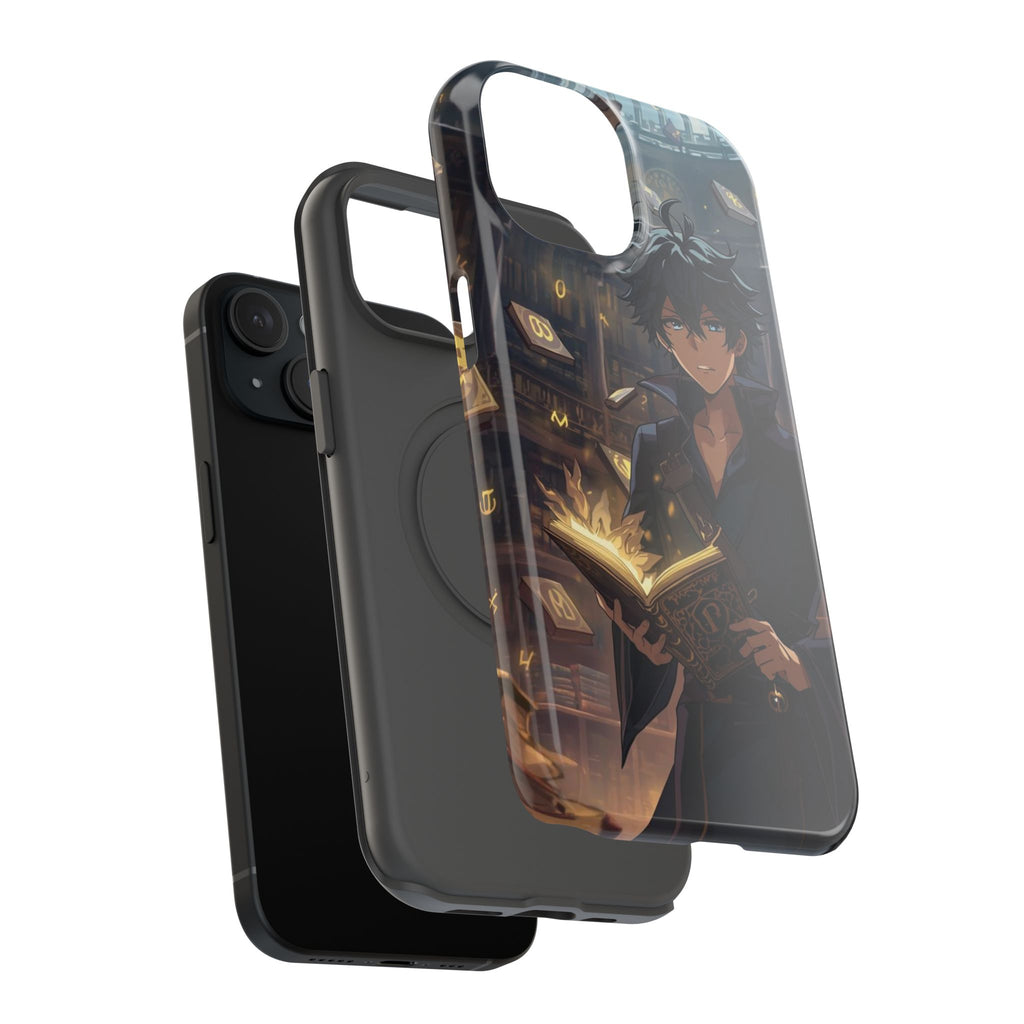 Vi-Anime Mystic Scholar Phone Case — Anime Magic Book Impact-Resistant Case
