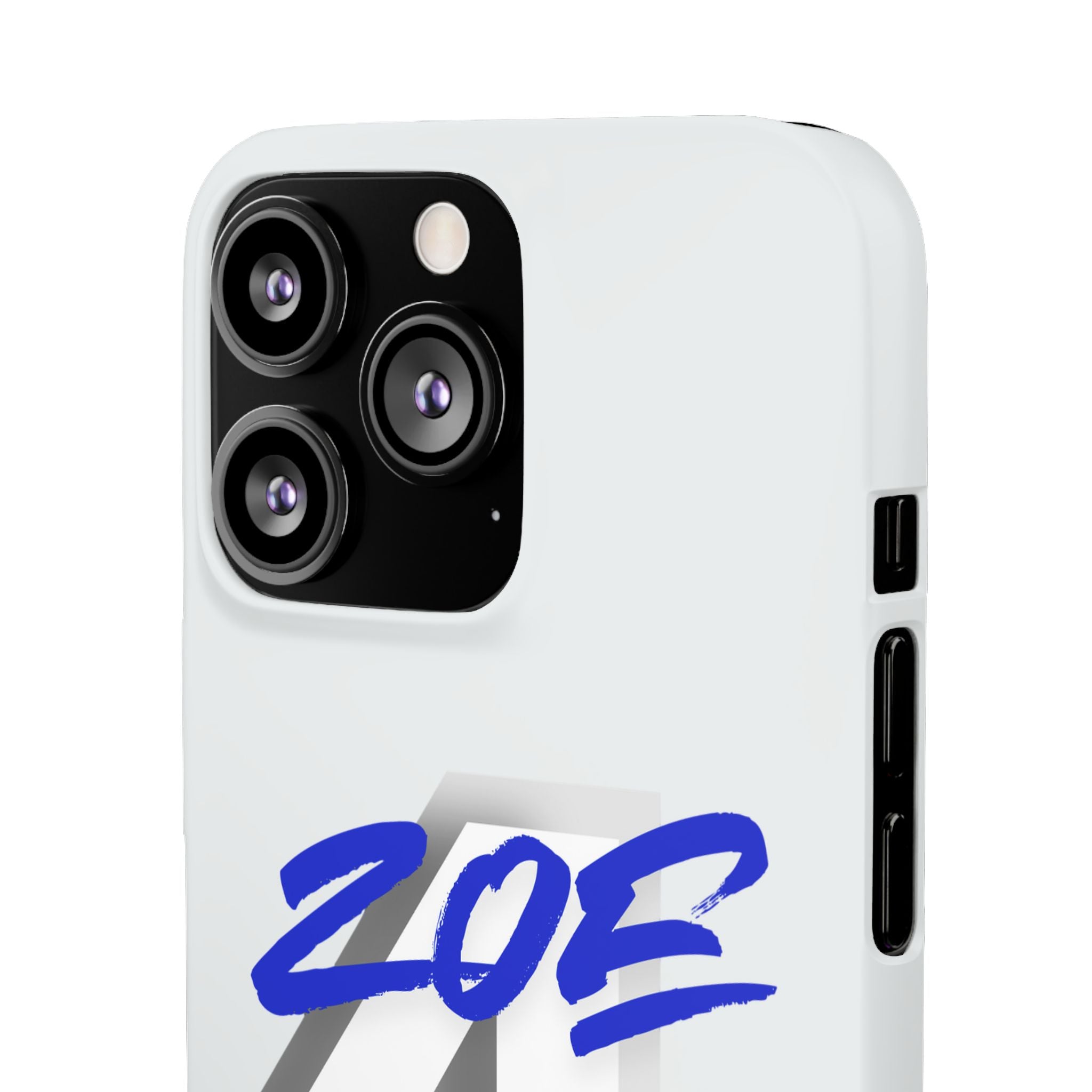 Zoe Life Phone Case - Bold Script Number 4 Snap Case