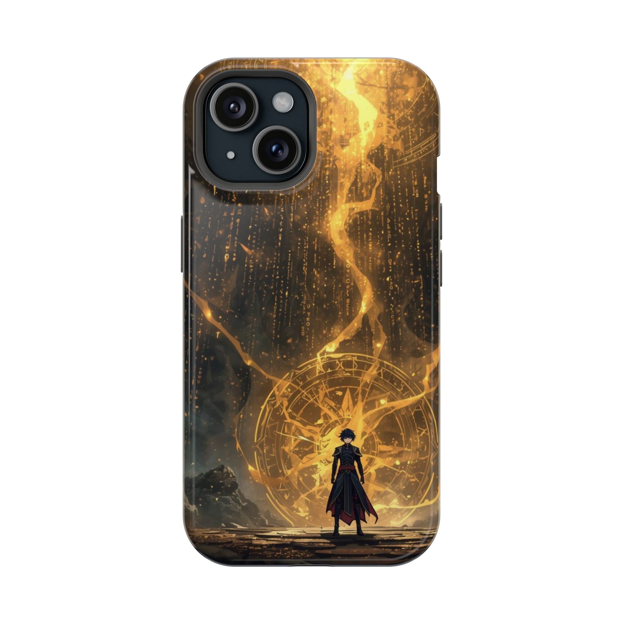 Vi-Anime Phone Case — Fantasy Mage Sigil Impact-Resistant Armor