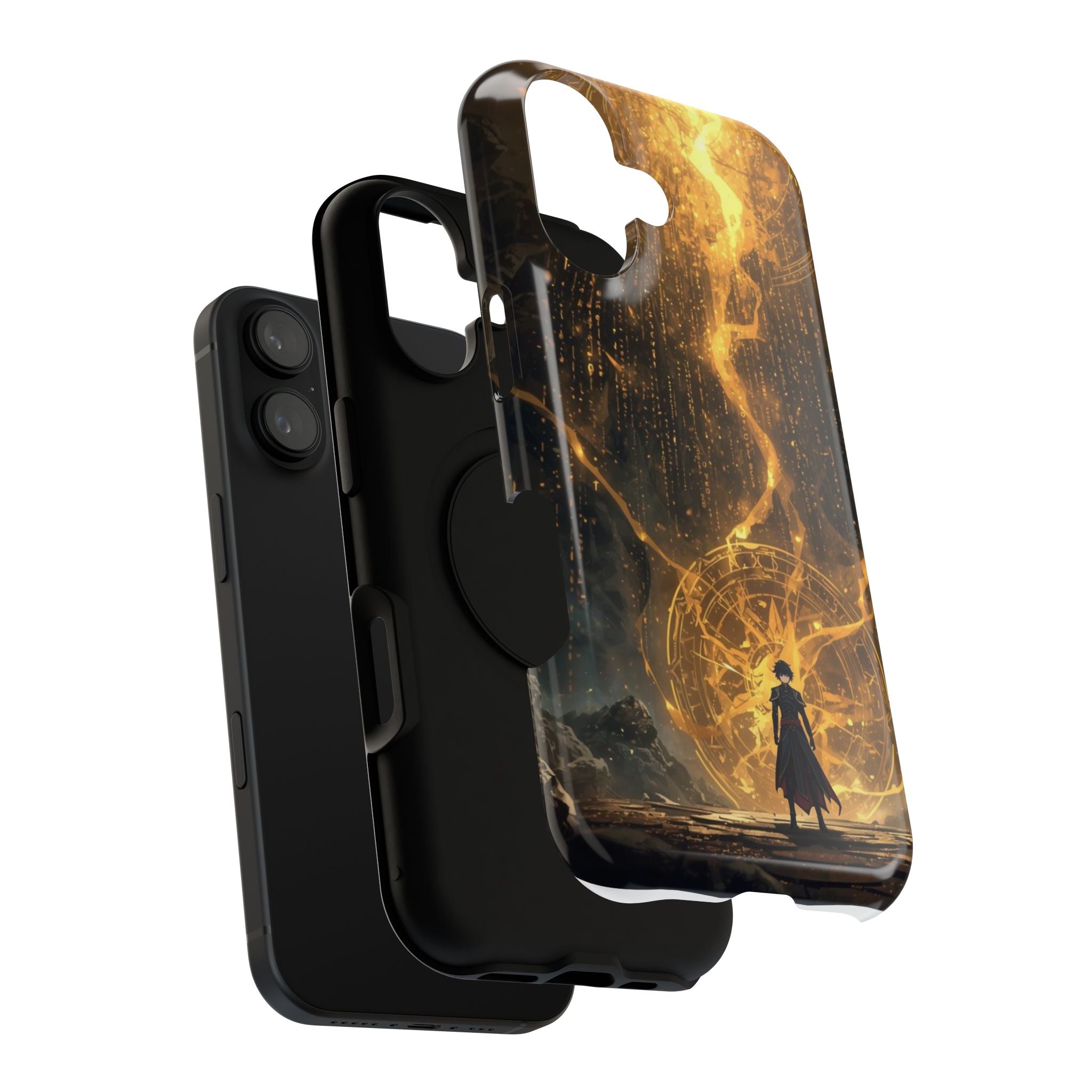 Vi-Anime Phone Case — Fantasy Mage Sigil Impact-Resistant Armor