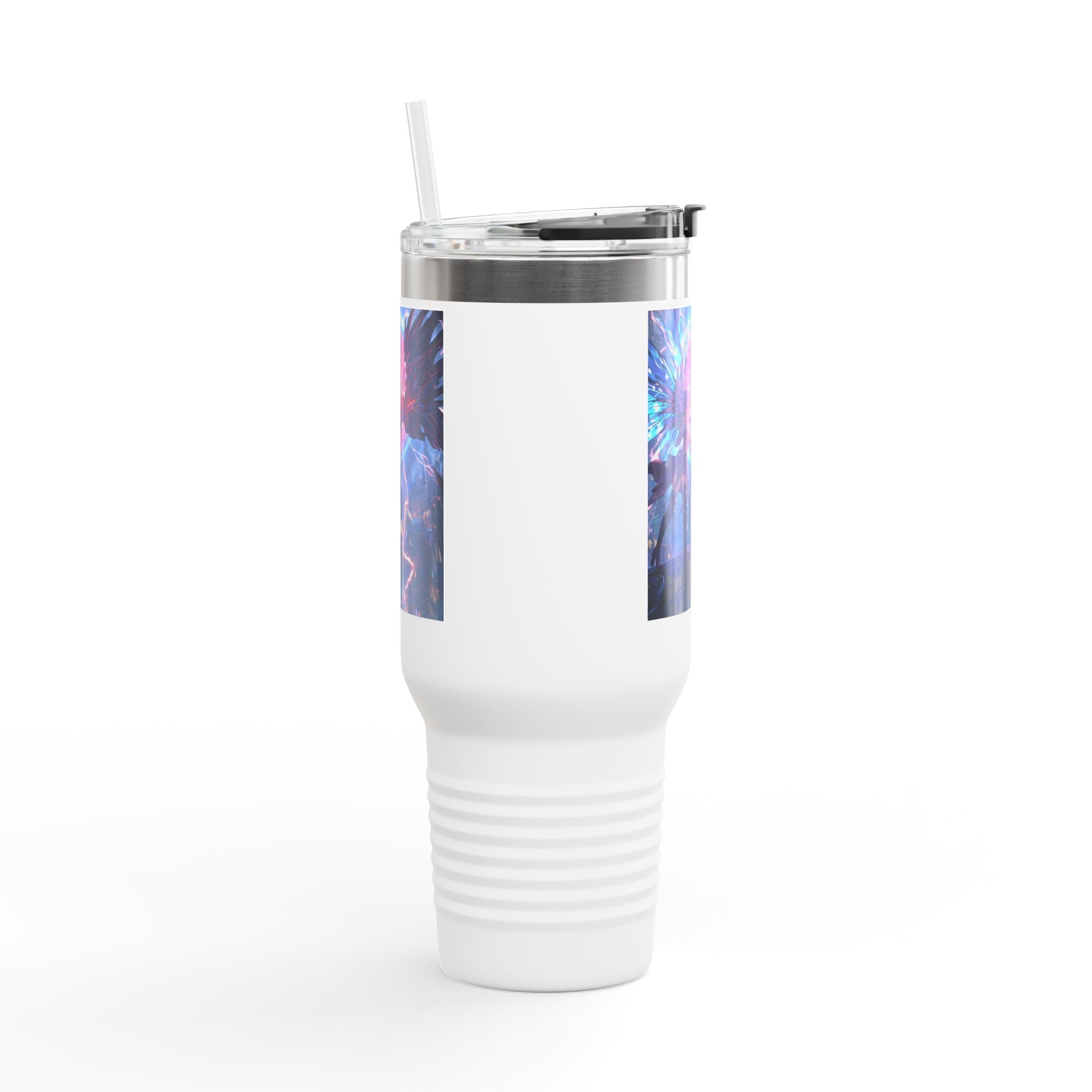 Vi-Anime 40oz Insulated Travel Mug — Fantasy Angel Moonlight Design