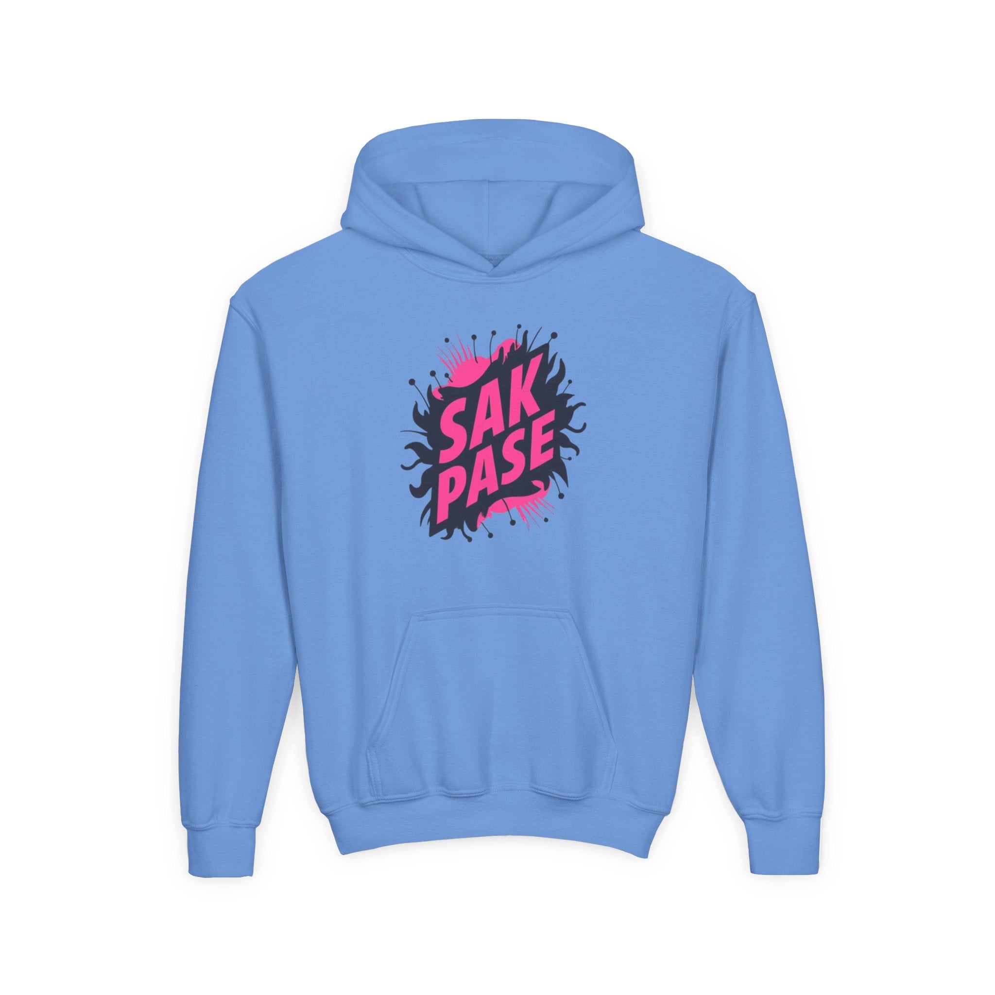 Little Vi Vi-Hoodie — Pink “SAK PASE” Creole Splash Graphic