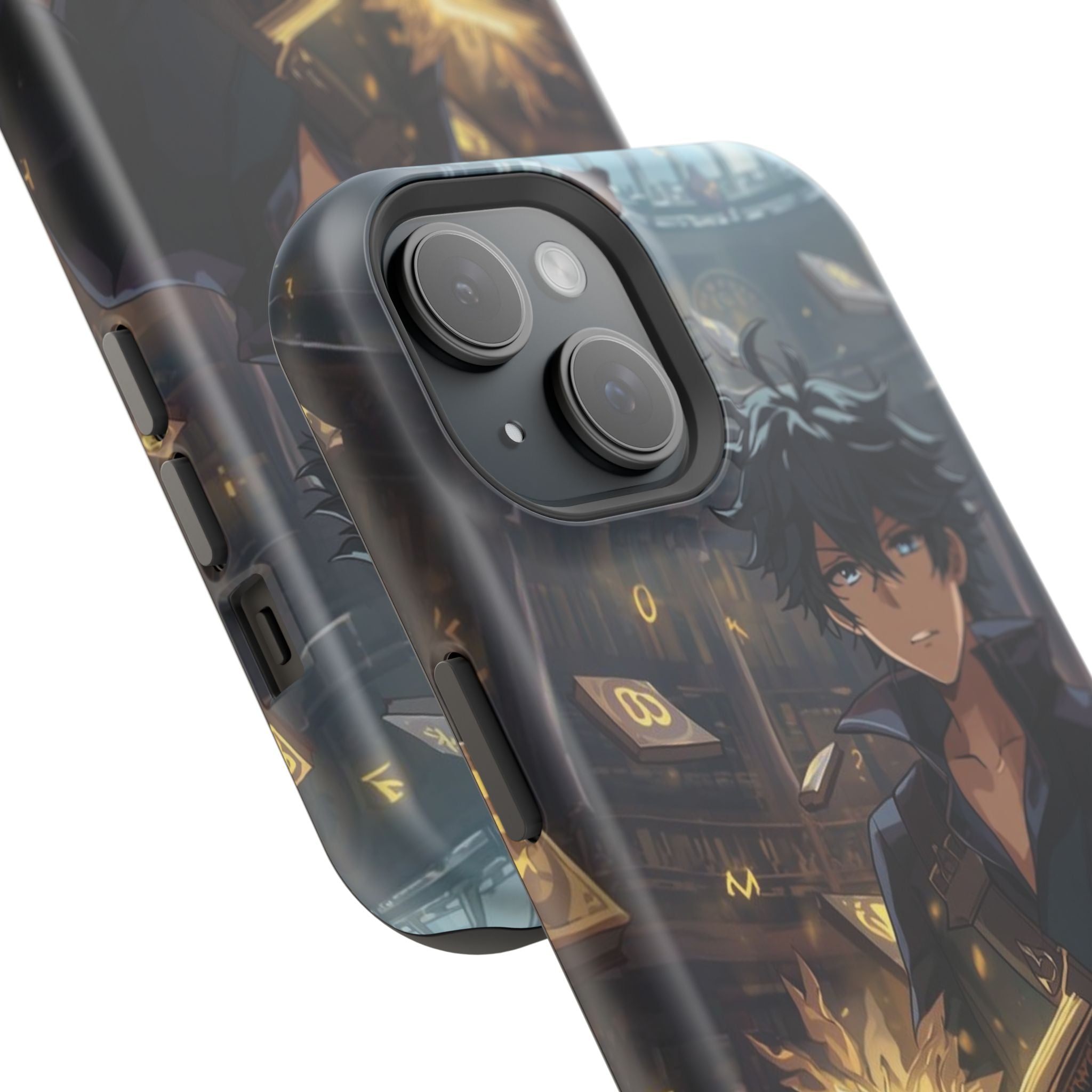 Vi-Anime Mystic Scholar Phone Case — Anime Magic Book Impact-Resistant Case