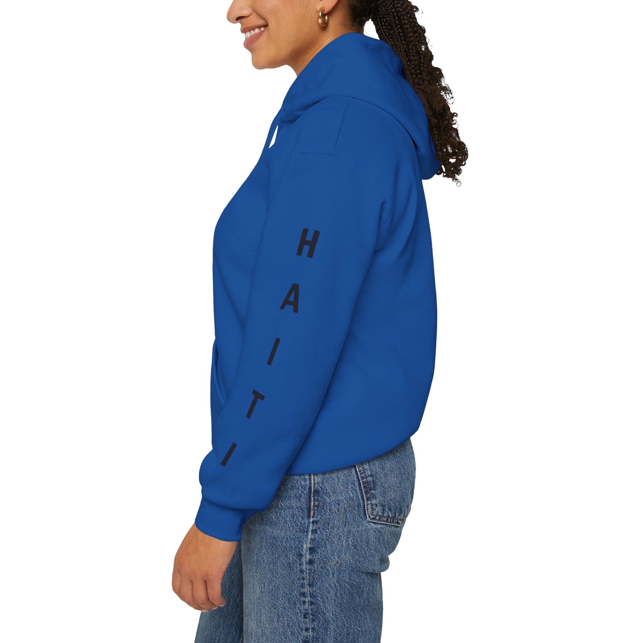 Vi-Hoodie Haiti Brazil Flag Hoodie — "Estamos Aqui!!! Nou La!!!!!"