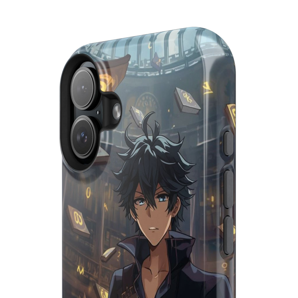 Vi-Anime Mystic Scholar Phone Case — Anime Magic Book Impact-Resistant Case