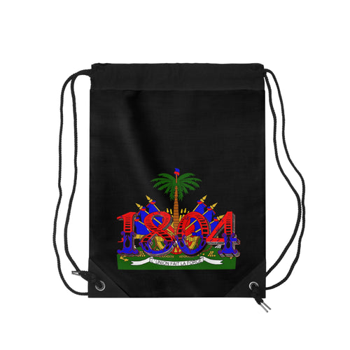 1804 Haiti Crest Drawstring Bag — Haitian Heritage Gym Sack
