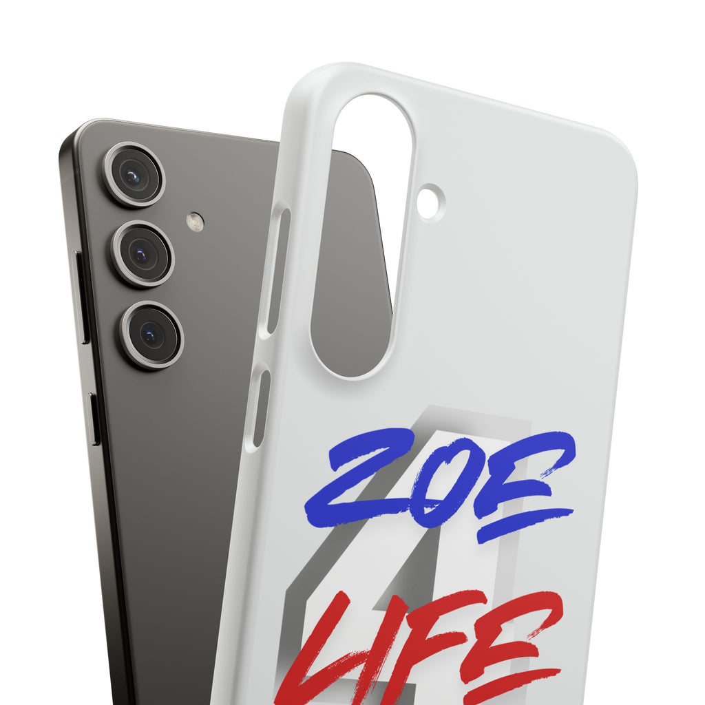Zoe Life Phone Case - Bold Script Number 4 Snap Case