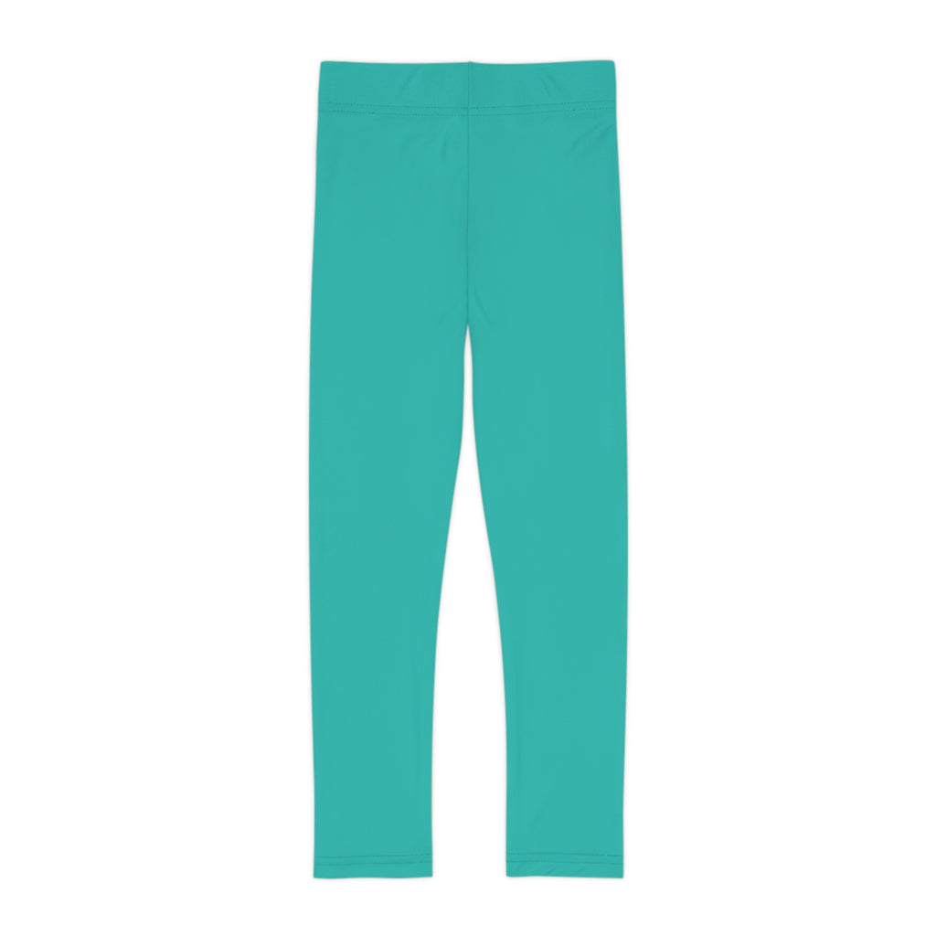 Little Vi Girls Teal Leggings - “Bel Fenm Bel Male”