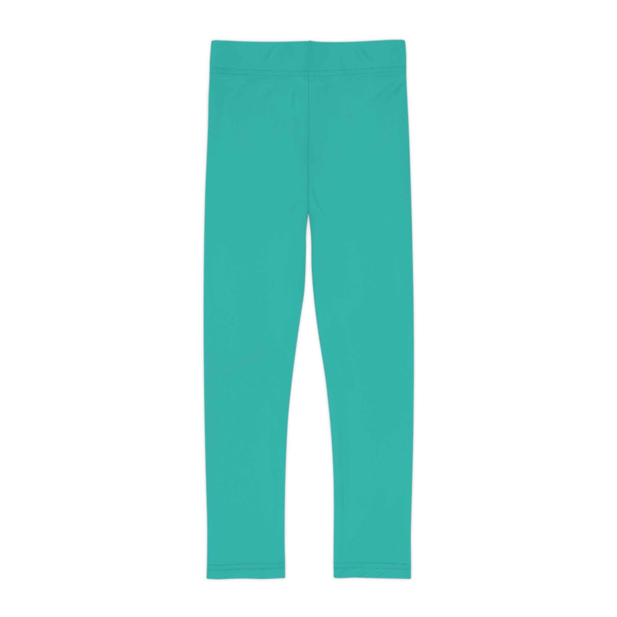 Little Vi Girls Teal Leggings - “Bel Fenm Bel Male”