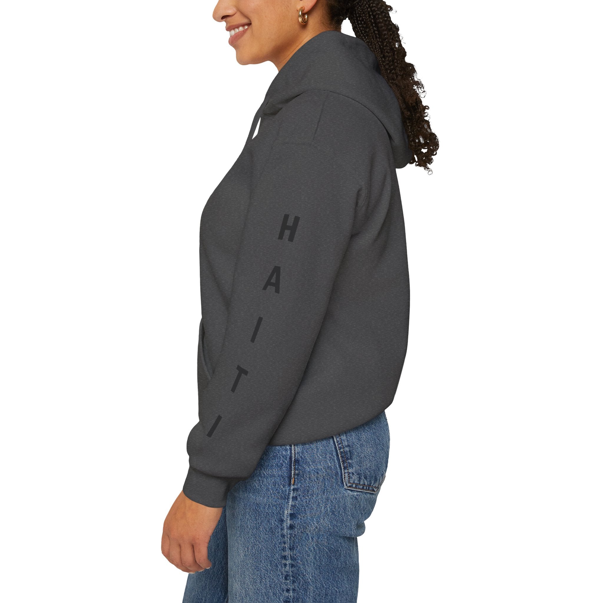 Vi-Hoodie Haiti Brazil Flag Hoodie — "Estamos Aqui!!! Nou La!!!!!"