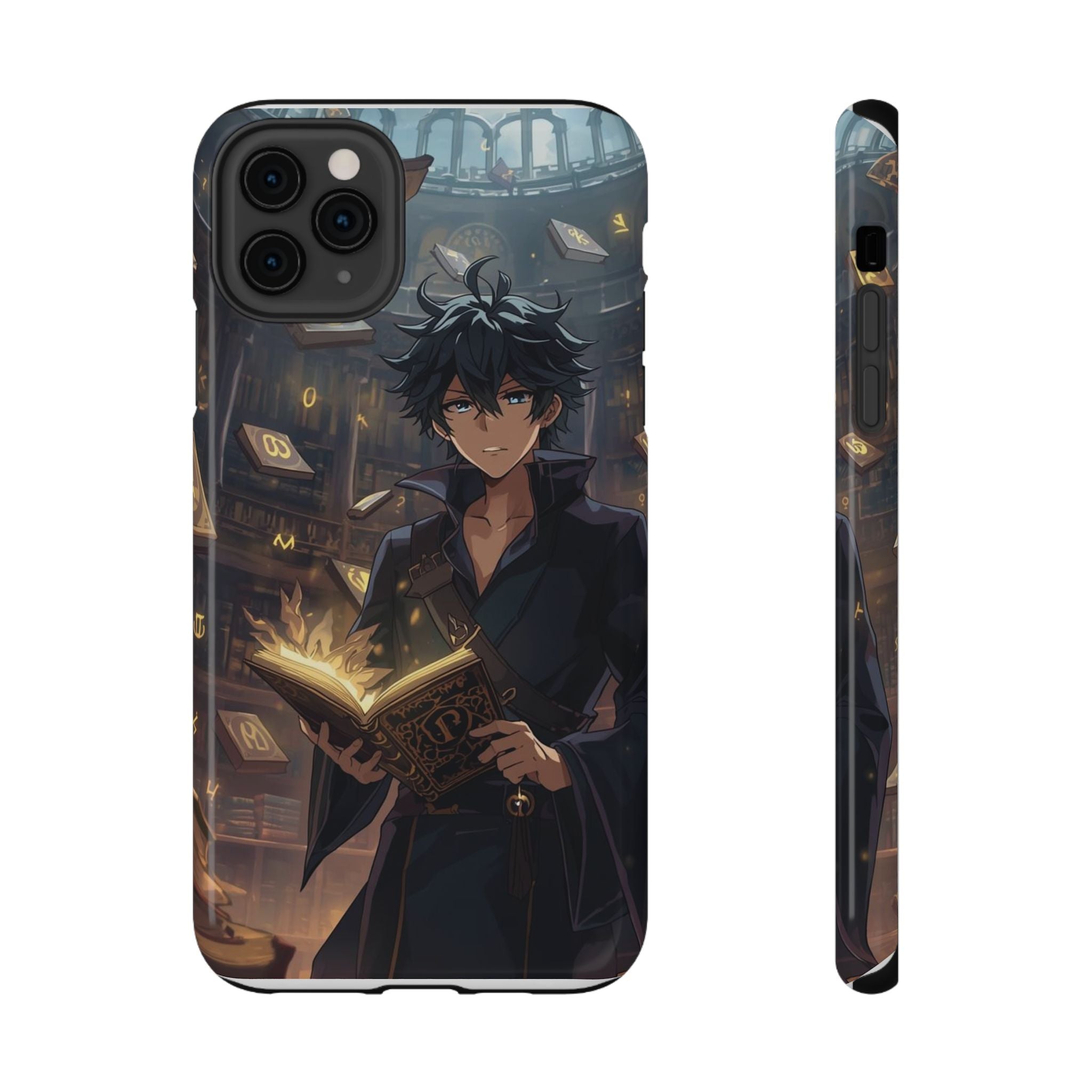 Vi-Anime Mystic Scholar Phone Case — Anime Magic Book Impact-Resistant Case
