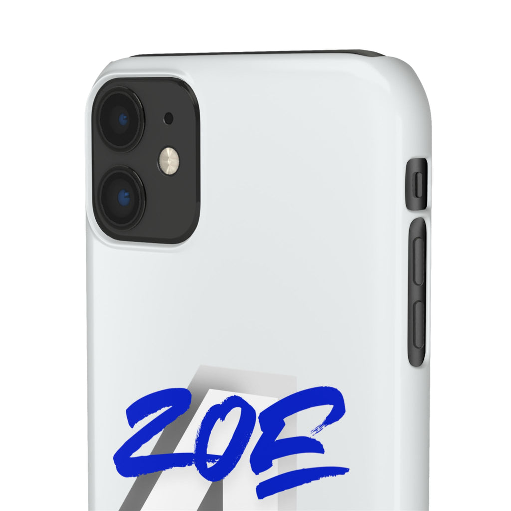 Zoe Life Phone Case - Bold Script Number 4 Snap Case