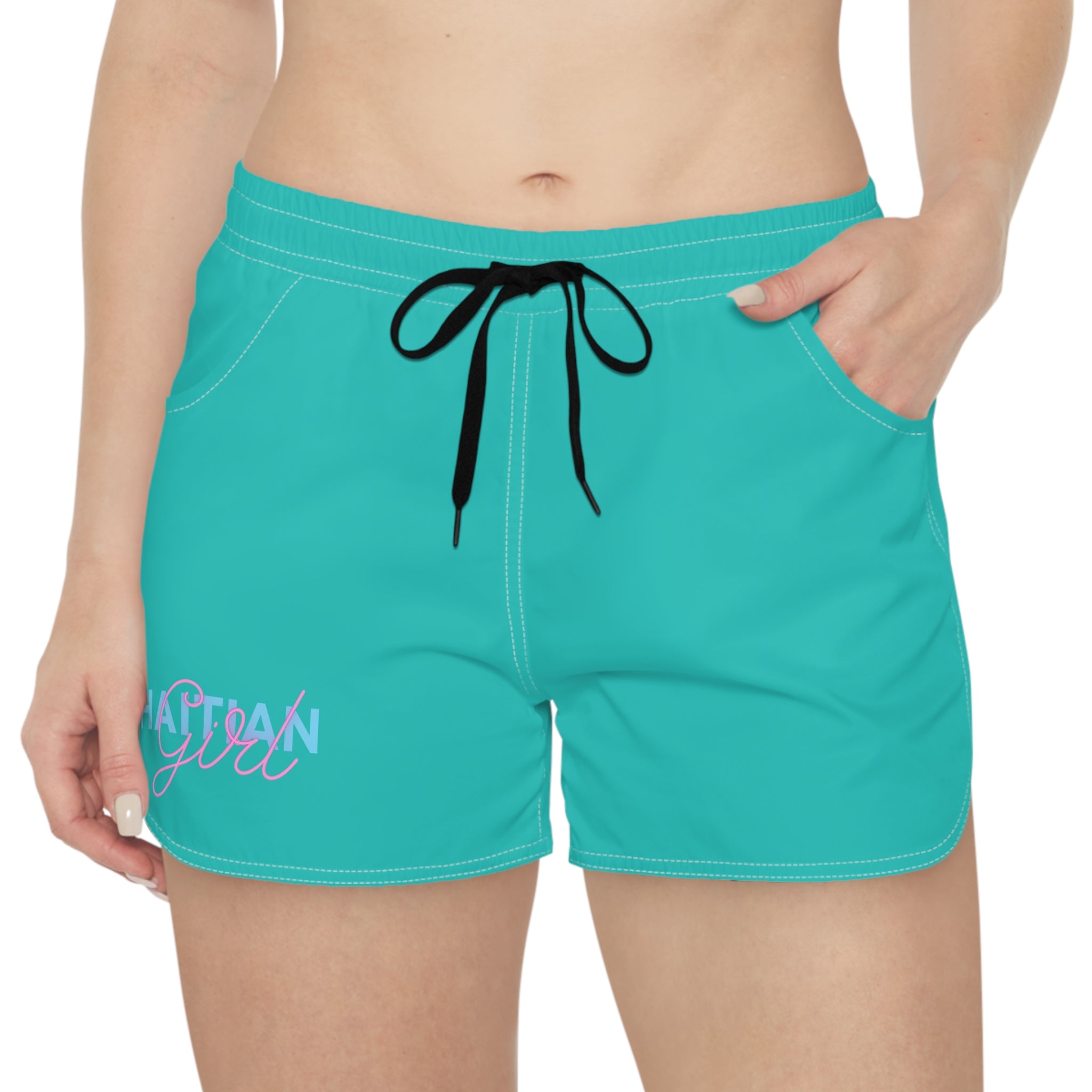 Vi-Sorts Women’s - Teal 'Haitian Girl'