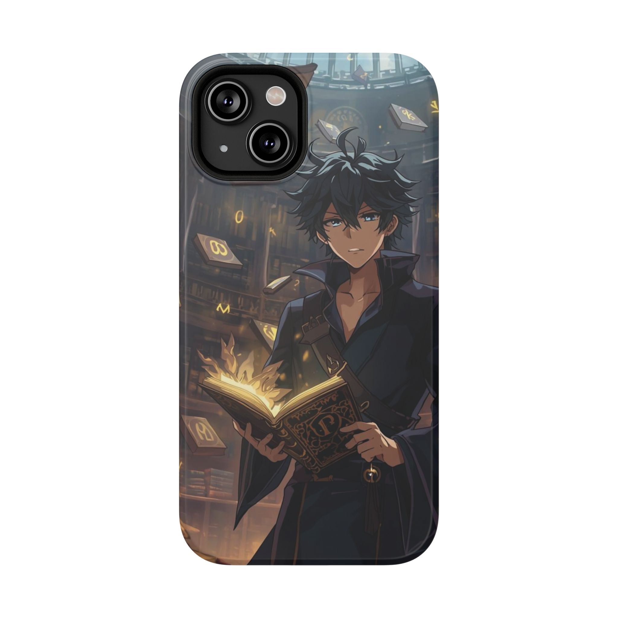 Vi-Anime Mystic Scholar Phone Case — Anime Magic Book Impact-Resistant Case