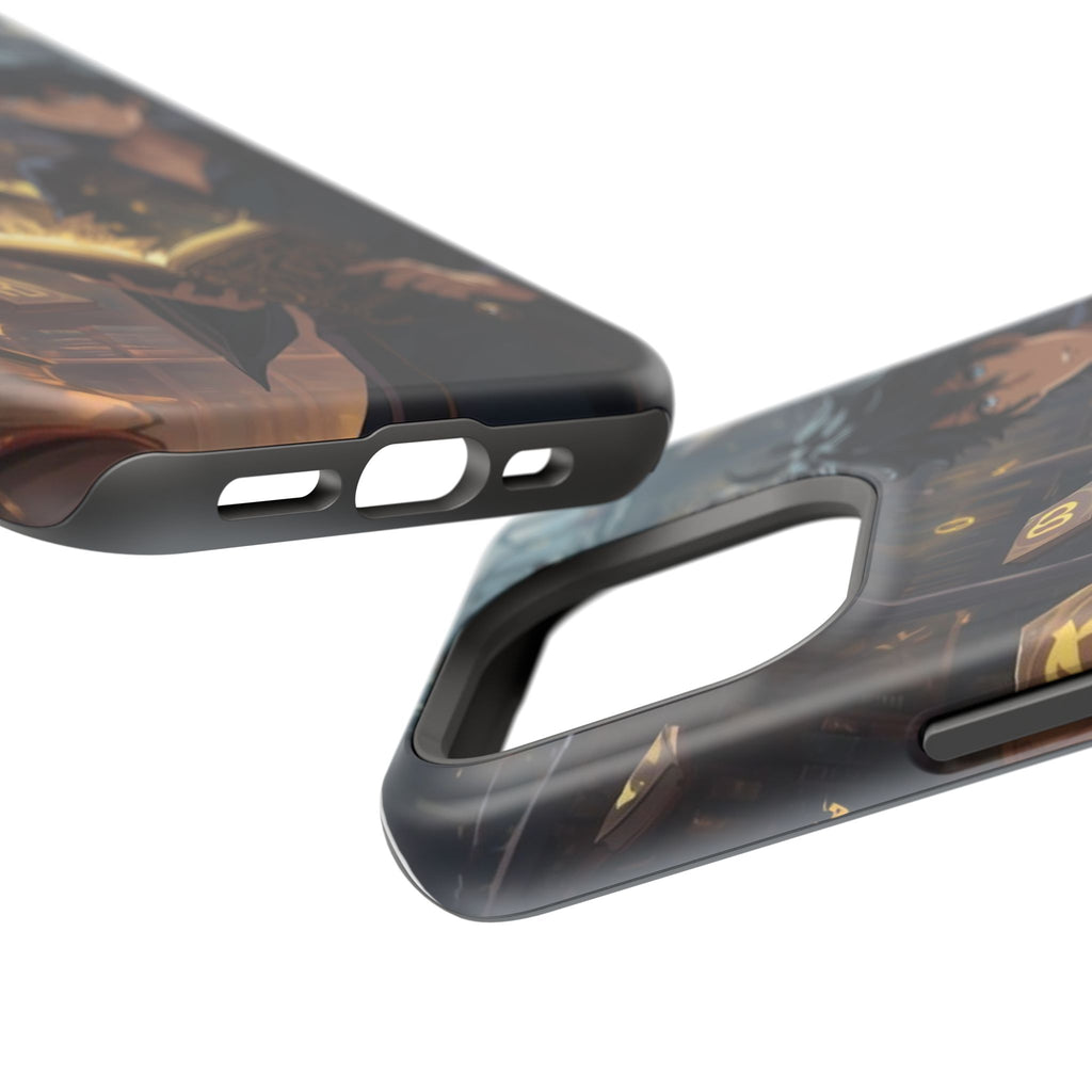 Vi-Anime Mystic Scholar Phone Case — Anime Magic Book Impact-Resistant Case