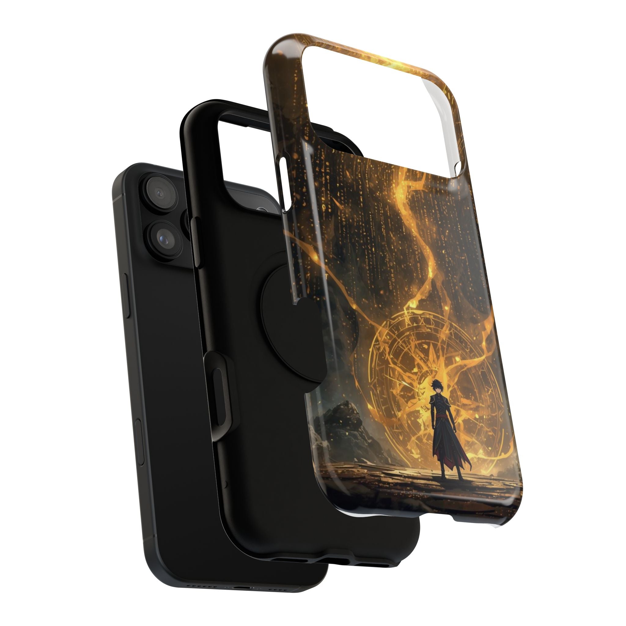 Vi-Anime Phone Case — Fantasy Mage Sigil Impact-Resistant Armor