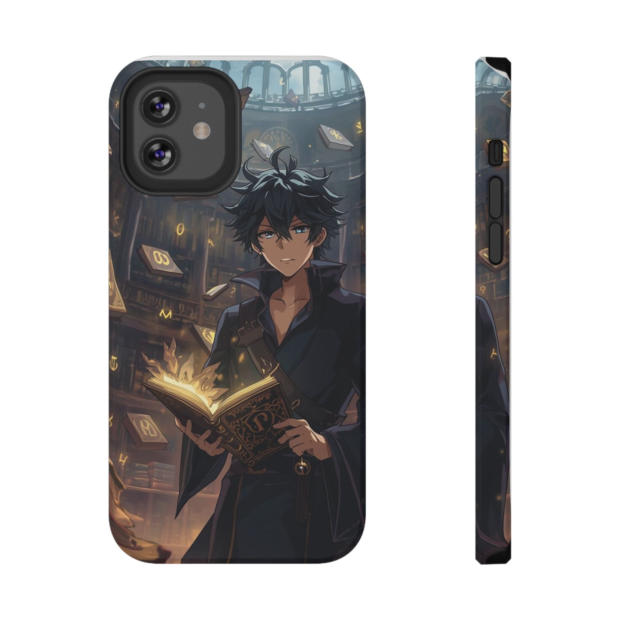 Vi-Anime Mystic Scholar Phone Case — Anime Magic Book Impact-Resistant Case