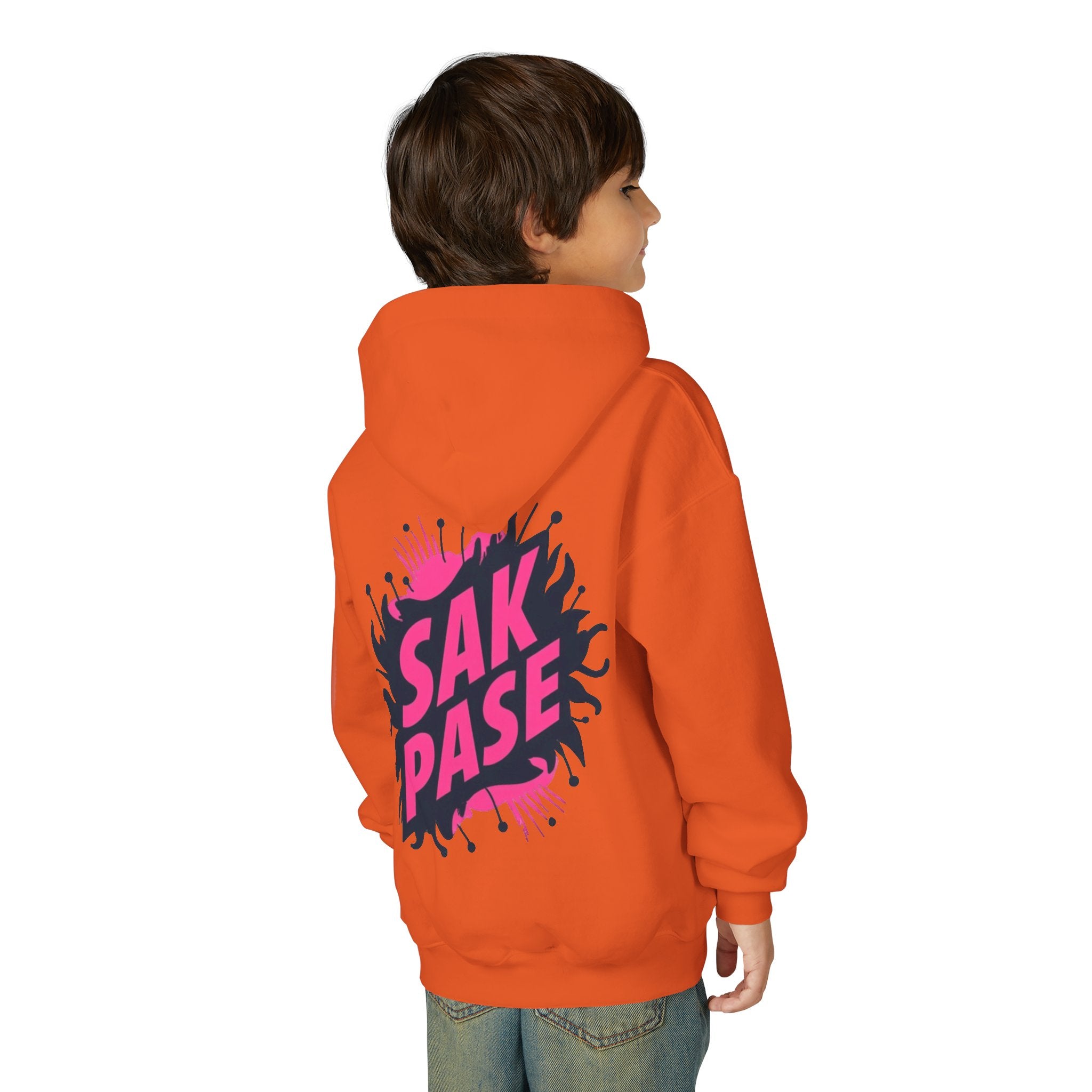 Little Vi Vi-Hoodie — Pink “SAK PASE” Creole Splash Graphic