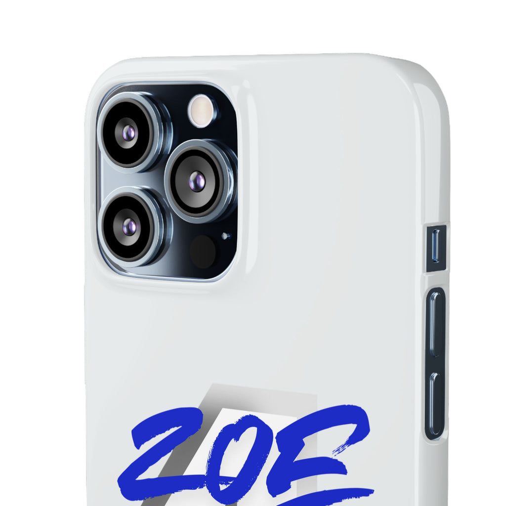 Zoe Life Phone Case - Bold Script Number 4 Snap Case