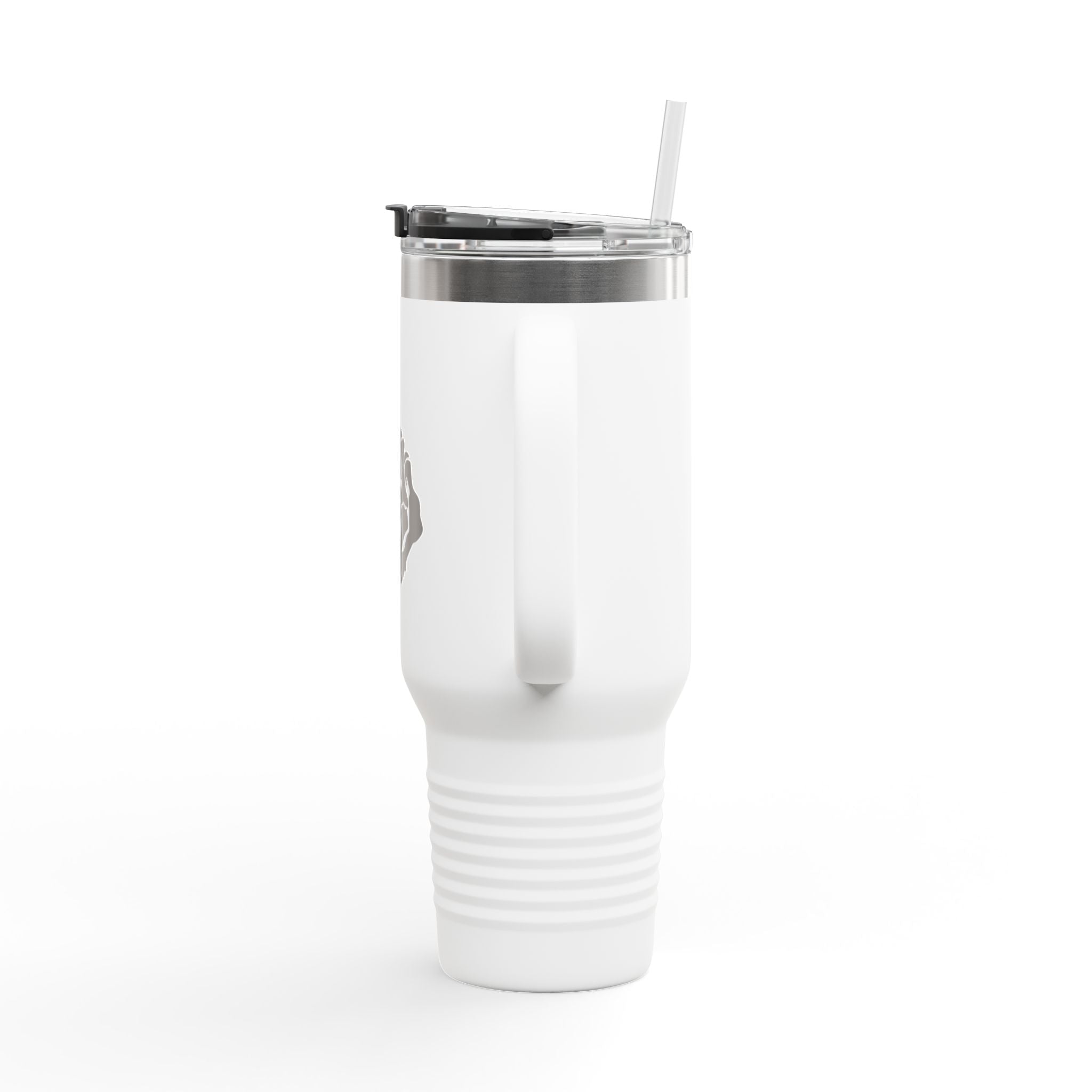Vi-Cups -40oz Insulated Travel Mug — Skeleton Hand Middle Finger Graphic