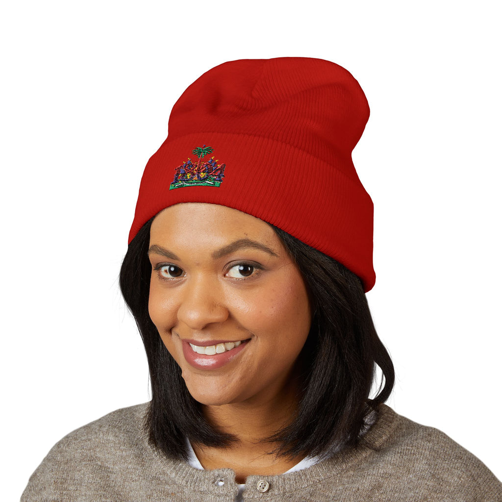 Vi-Cap Embroidered beanie - 1804 Haitian heritage