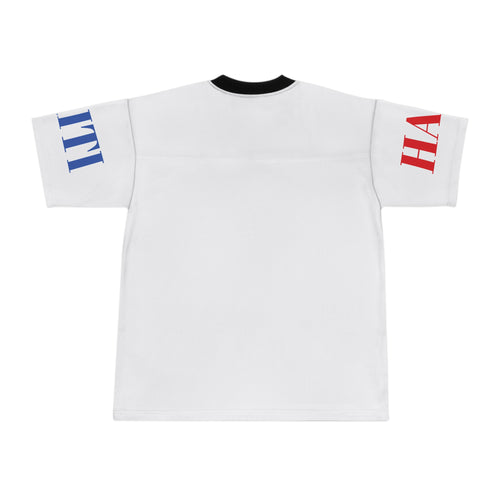 Haiti Flag Football Jersey – "Pou Tout Tan Nou Kanpe" Patriotic Soccer Shirt