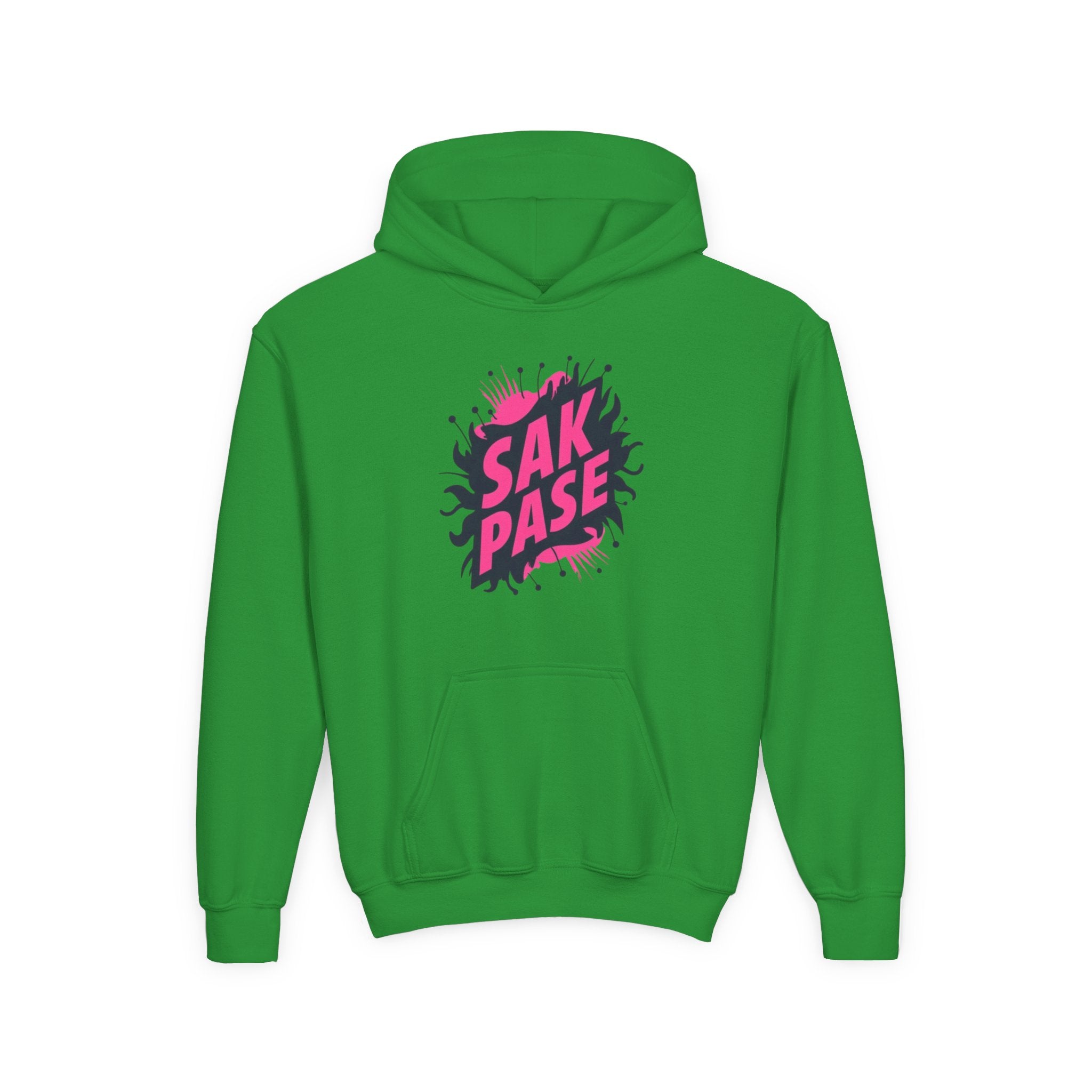 Little Vi Vi-Hoodie — Pink “SAK PASE” Creole Splash Graphic