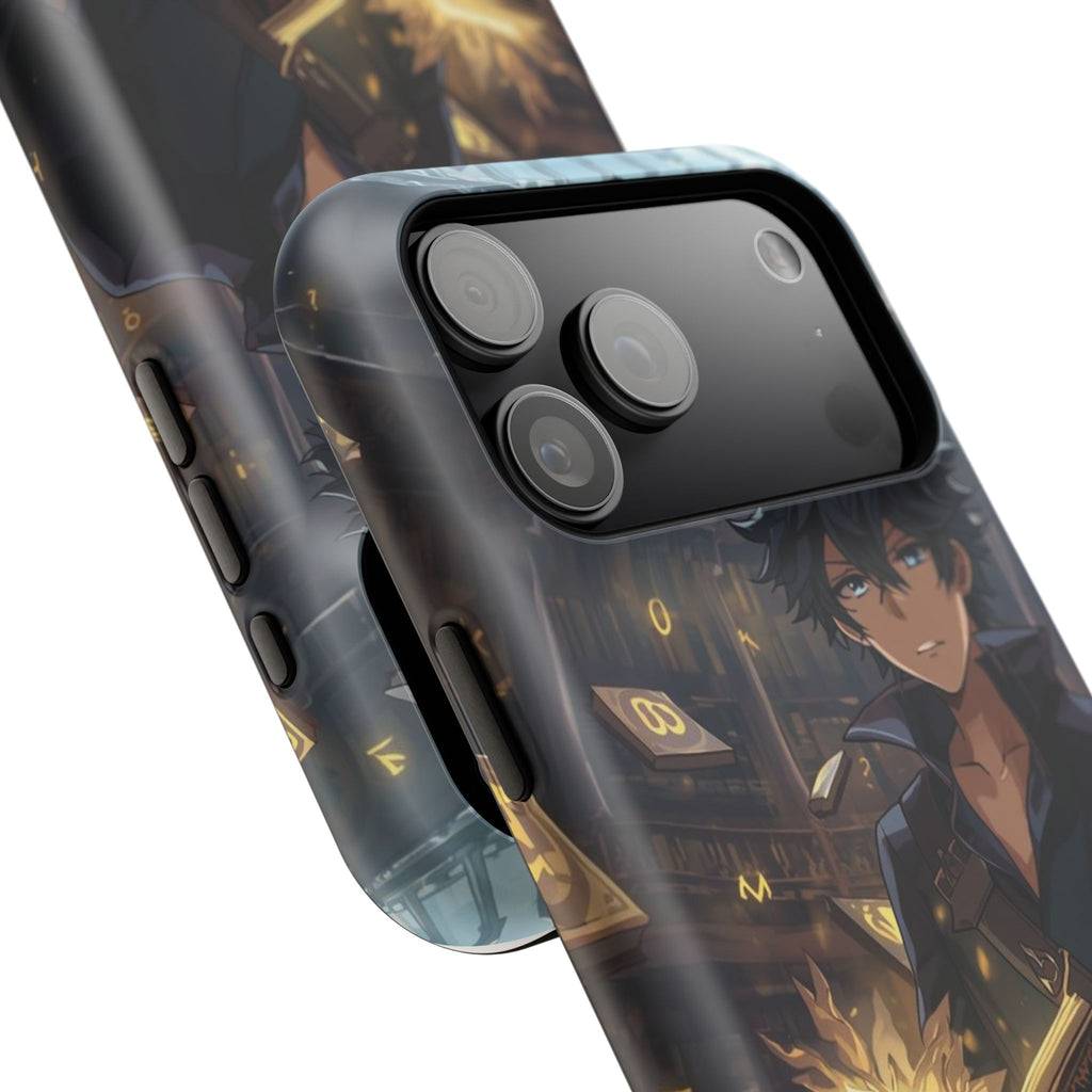 Vi-Anime Mystic Scholar Phone Case — Anime Magic Book Impact-Resistant Case