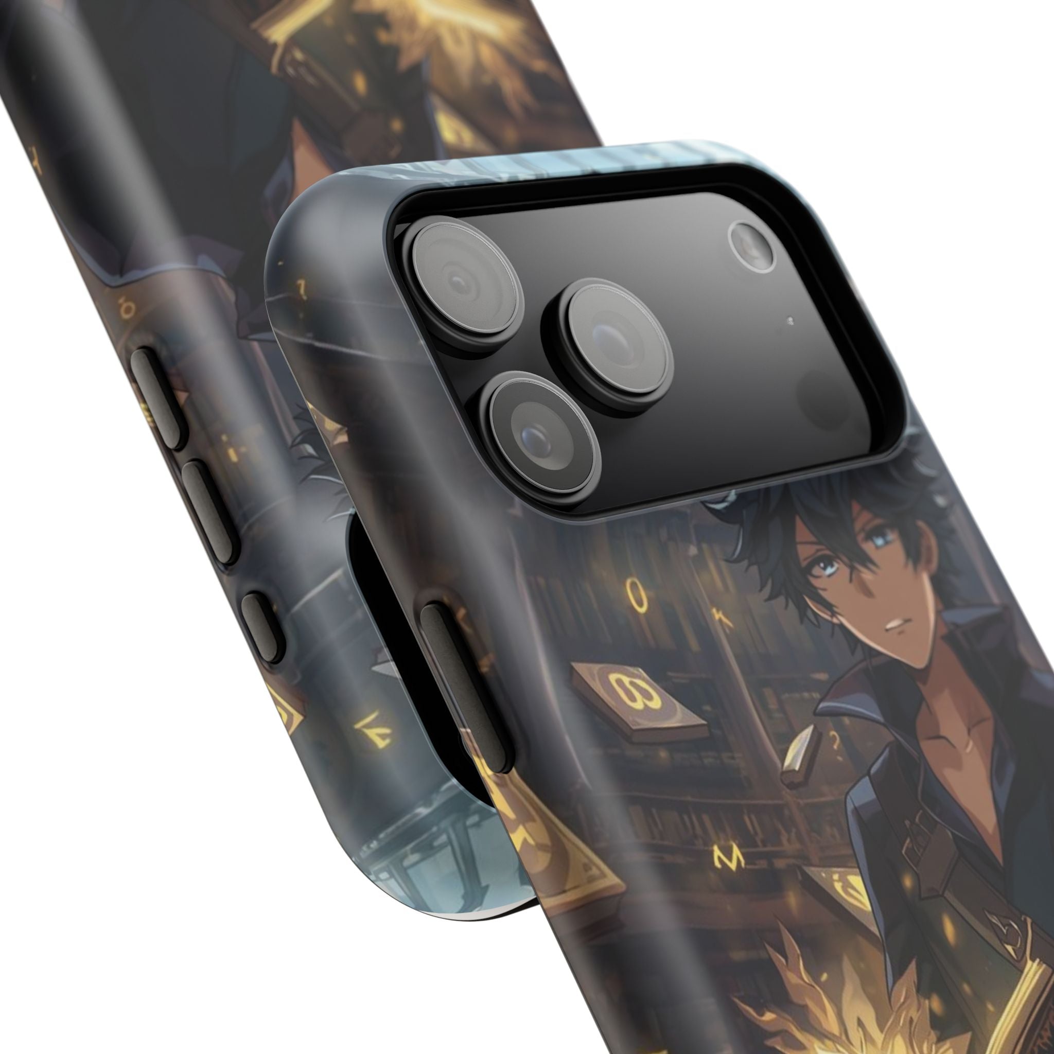Vi-Anime Mystic Scholar Phone Case — Anime Magic Book Impact-Resistant Case