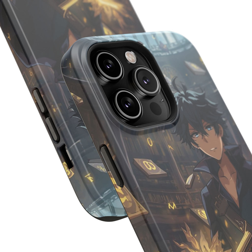 Vi-Anime Mystic Scholar Phone Case — Anime Magic Book Impact-Resistant Case