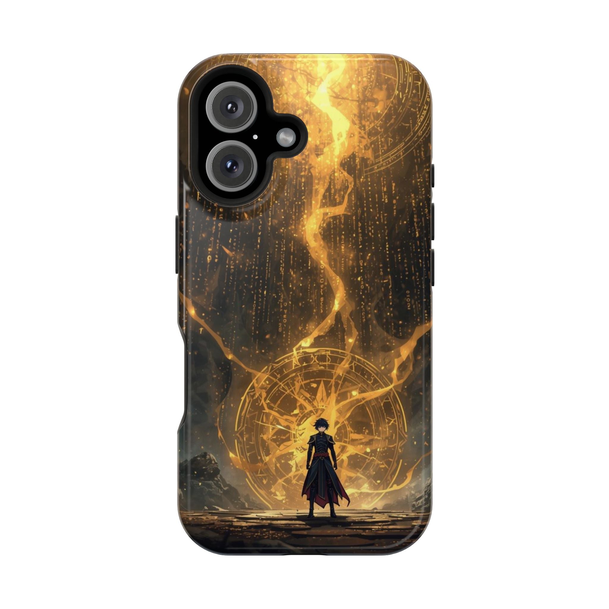 Vi-Anime Phone Case — Fantasy Mage Sigil Impact-Resistant Armor