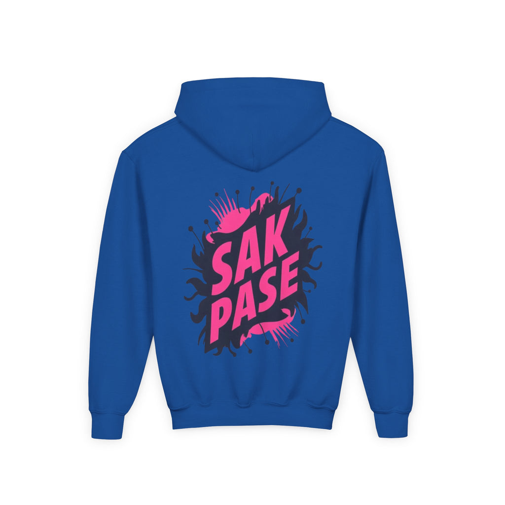Little Vi Vi-Hoodie — Pink “SAK PASE” Creole Splash Graphic