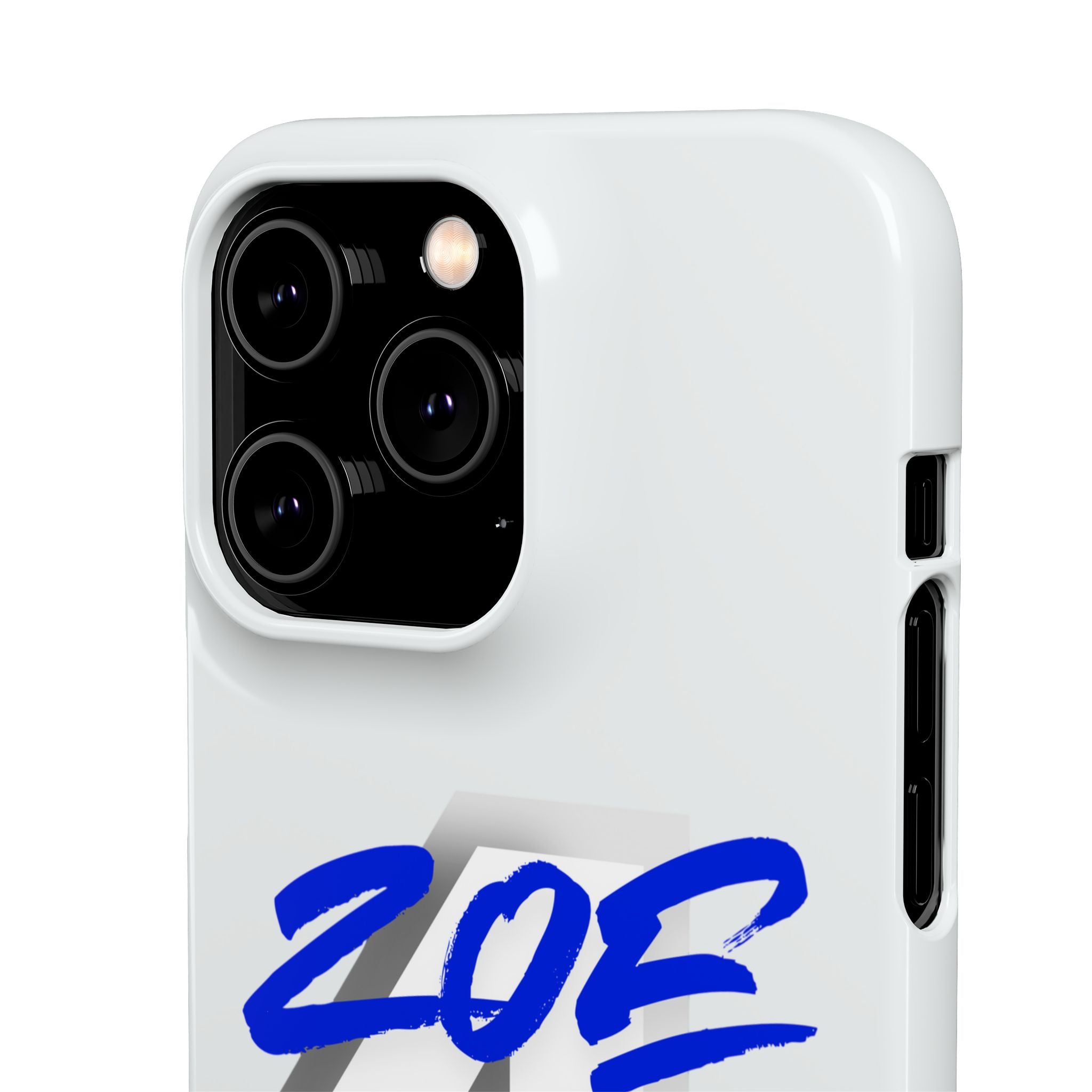 Zoe Life Phone Case - Bold Script Number 4 Snap Case