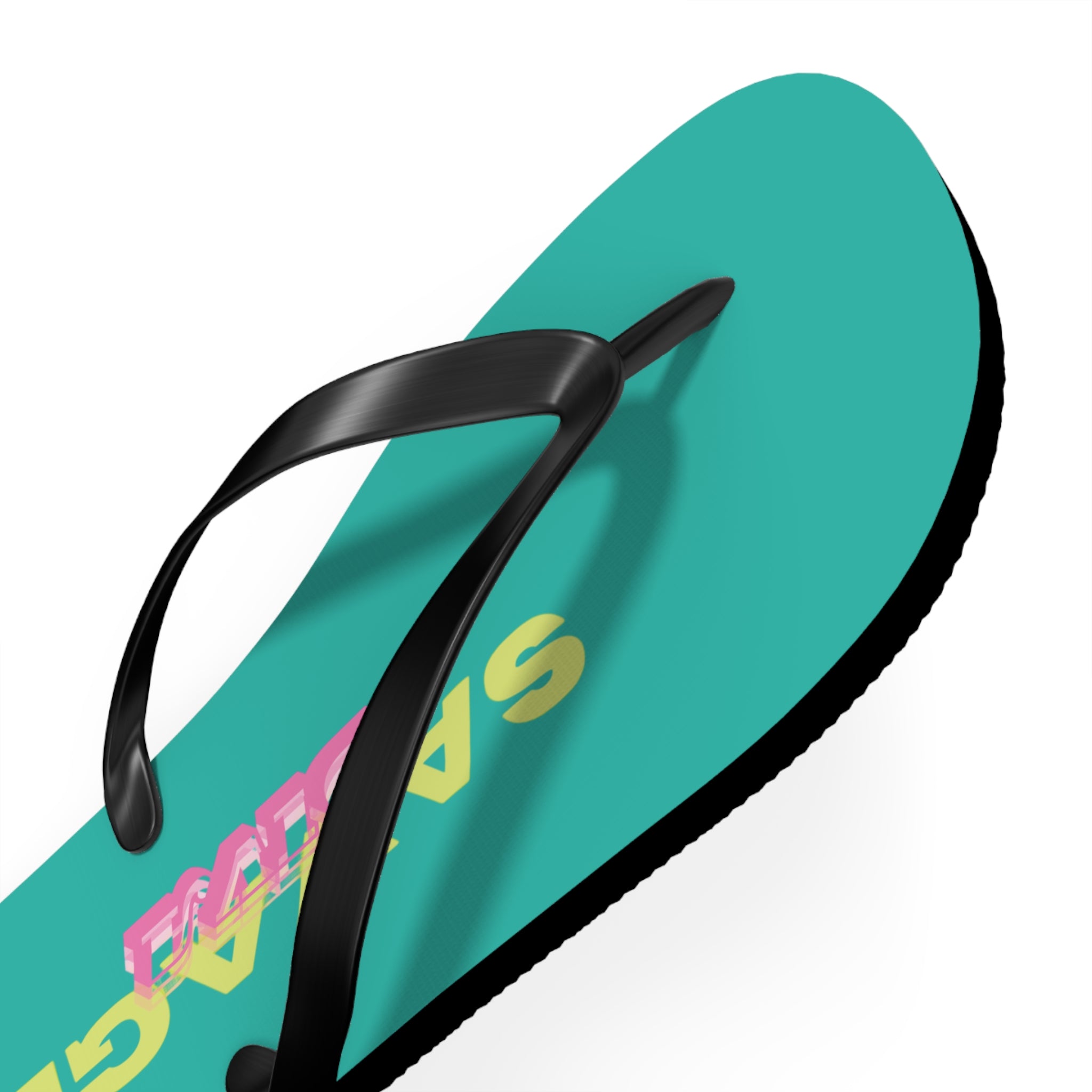 Woman’s Shoes - ‘Savage Diva’ Teal Flip Flops