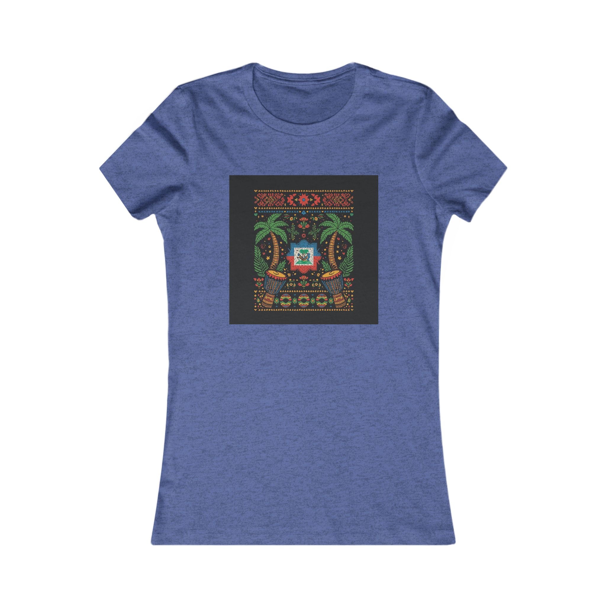 Womens Vi-Top — Colorful Folk Art Floral